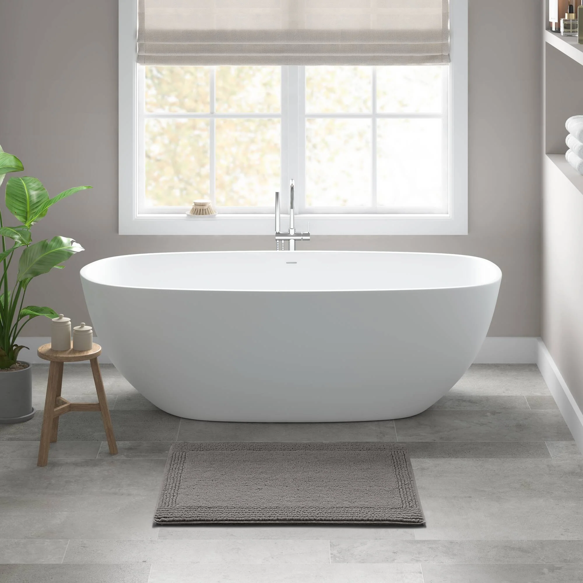 Splendor 100% Cotton Tufted 3000 GSM Reversible Bath Rug - Image 70