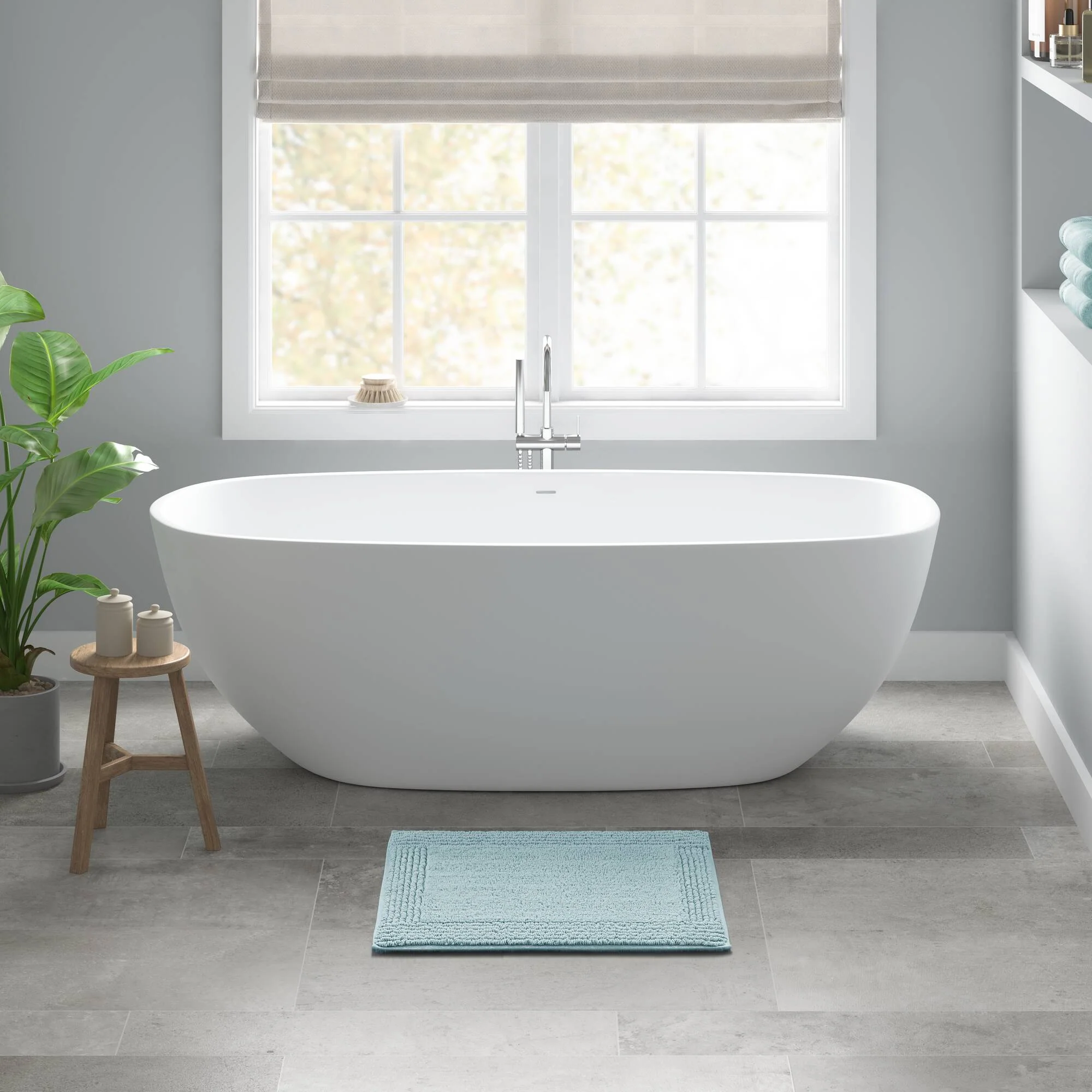 Splendor 100% Cotton Tufted 3000 GSM Reversible Bath Rug - Image 85