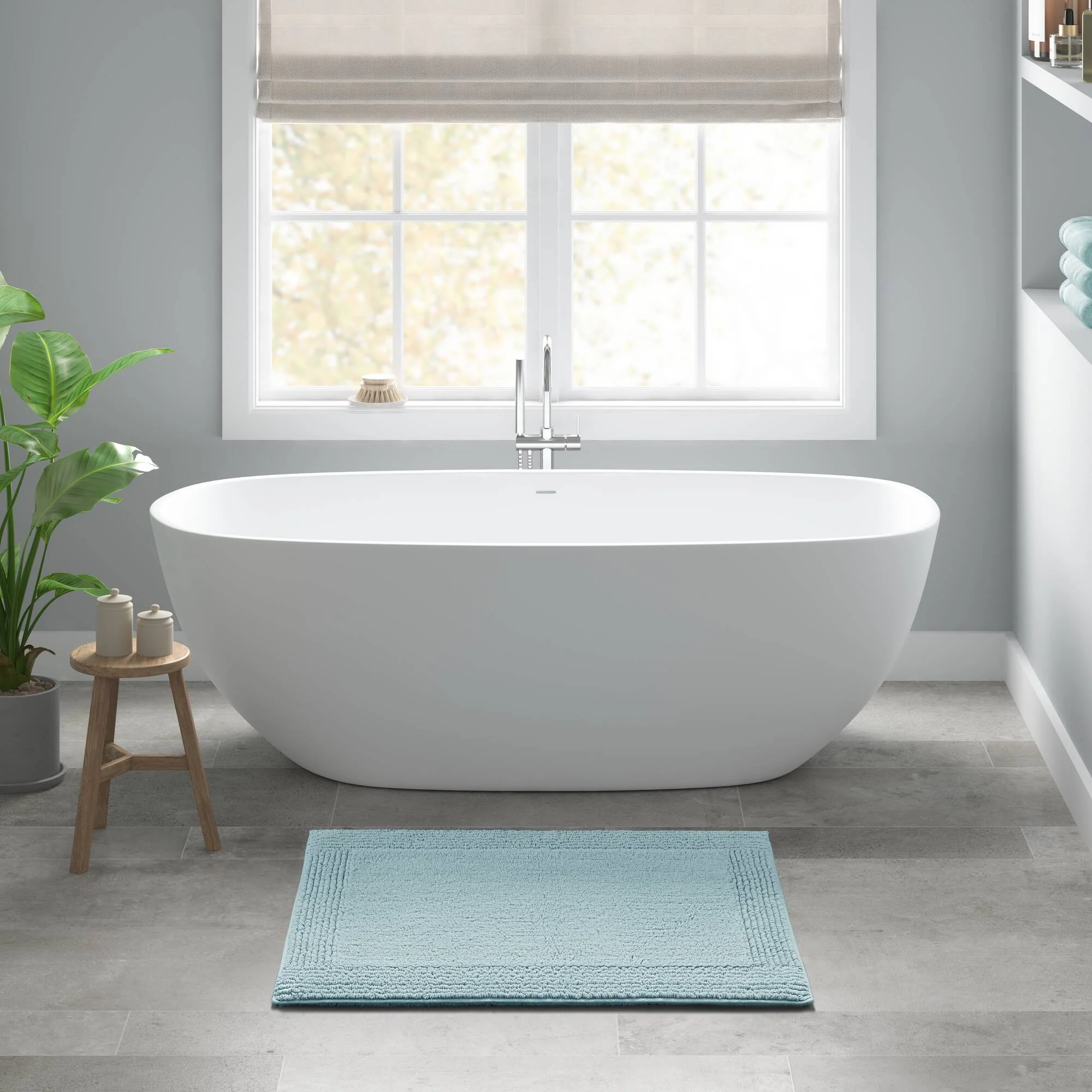 Splendor 100% Cotton Tufted 3000 GSM Reversible Bath Rug - Image 88