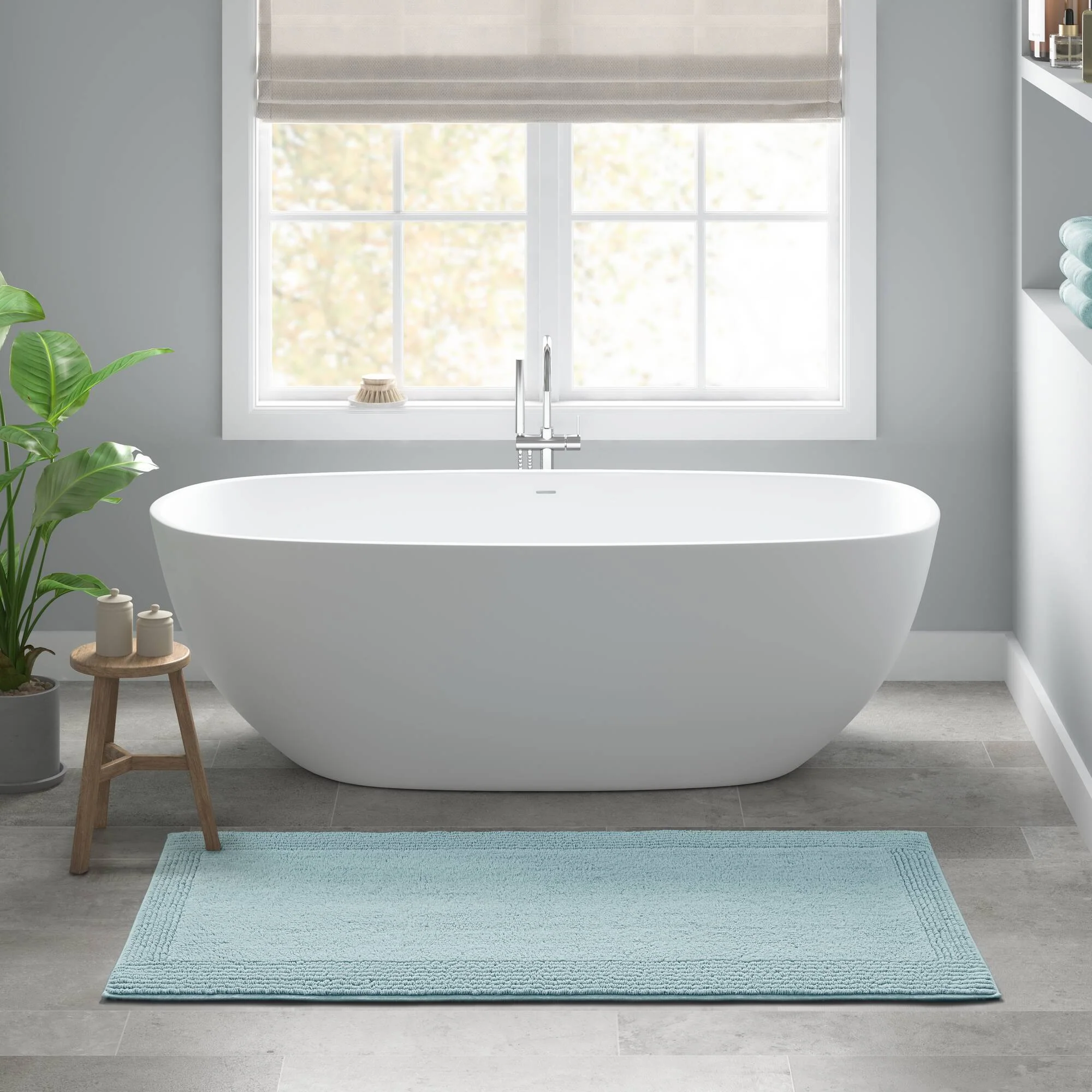 Splendor 100% Cotton Tufted 3000 GSM Reversible Bath Rug - Image 90