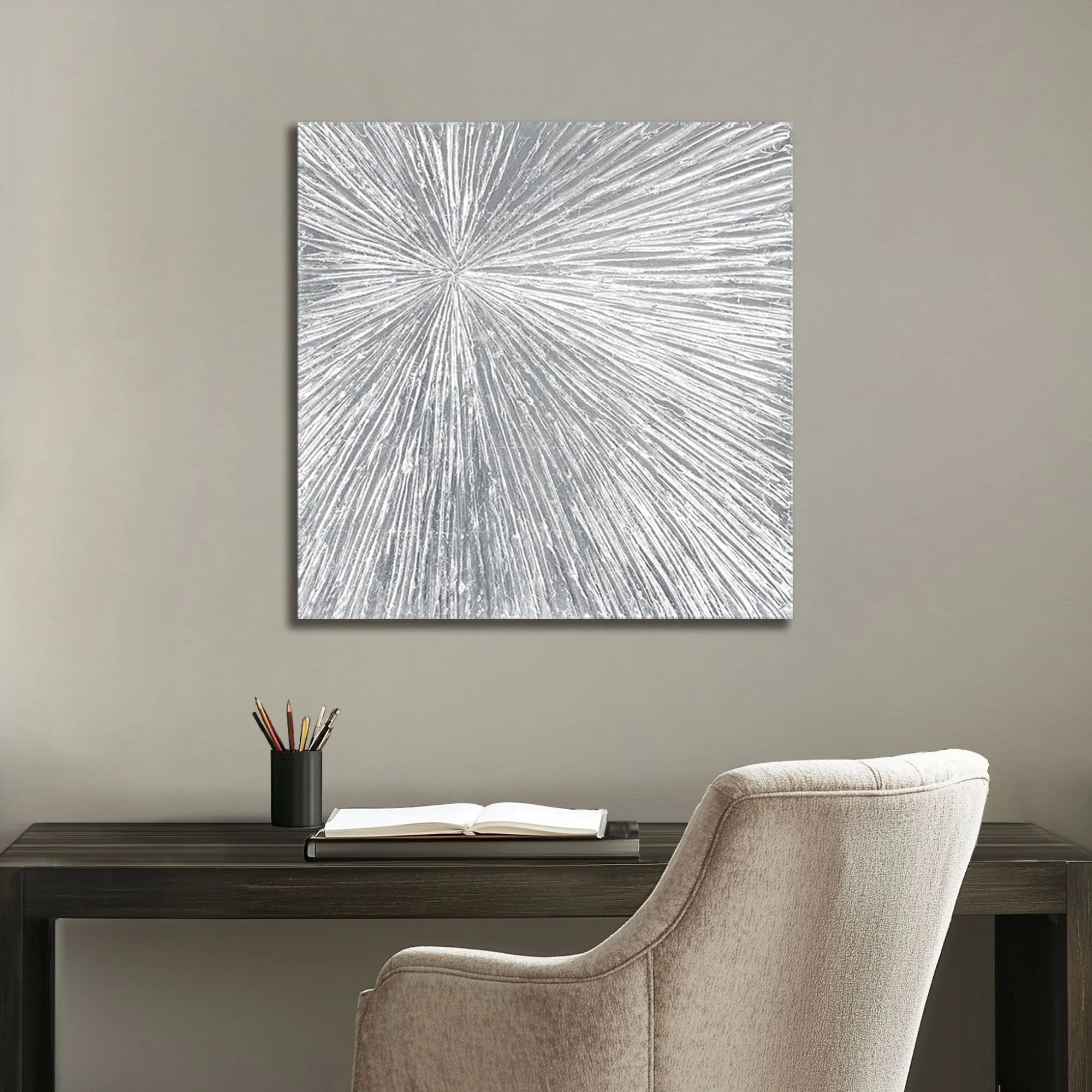 Sunburst Hand Painted Dimensional Resin Wall Art - Image 32