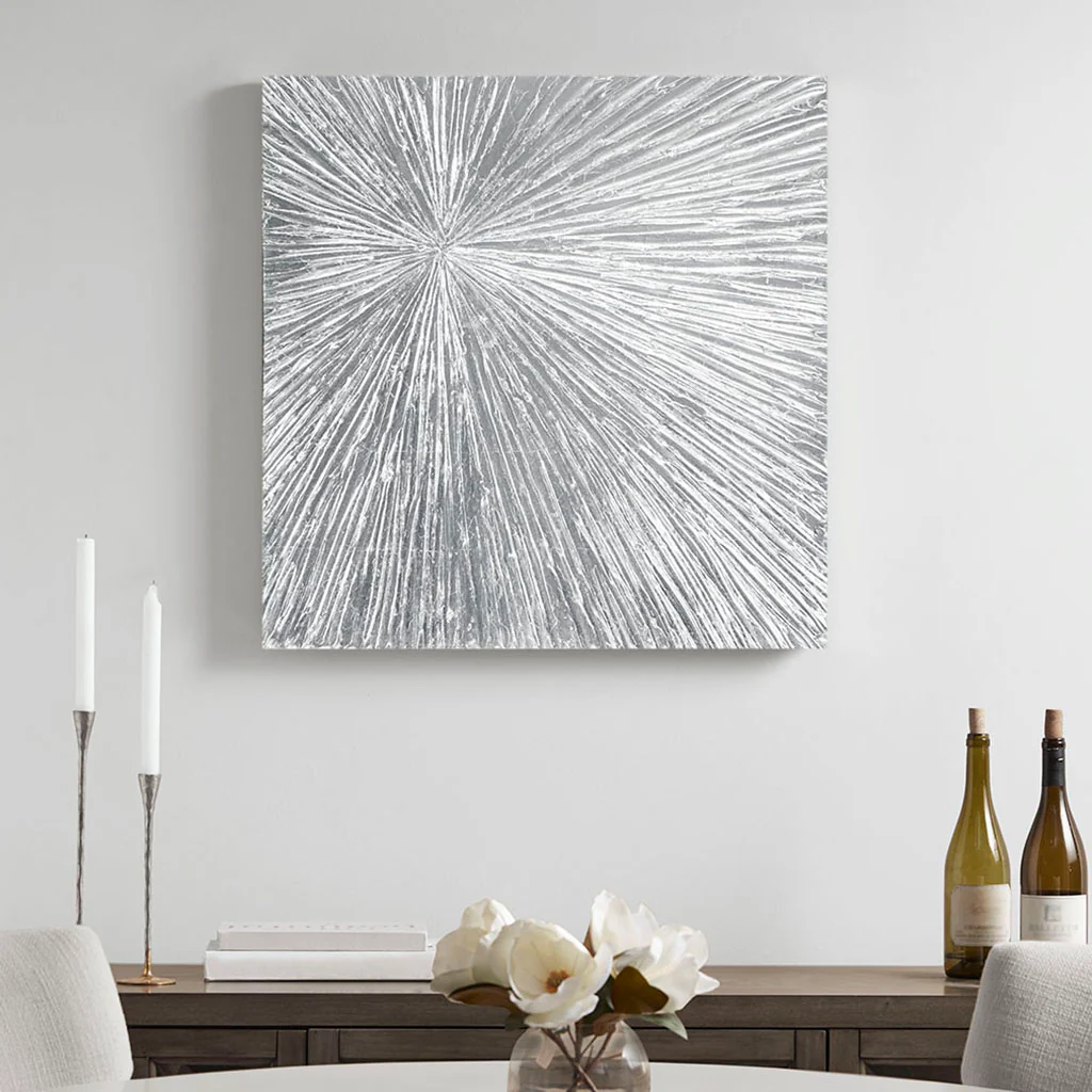 Sunburst Hand Painted Dimensional Resin Wall Art - Image 33