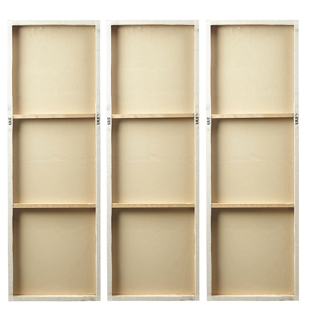 Sunburst Hand Painted Triptych 3-Piece Dimensional Resin Wall Art Set - Image 12