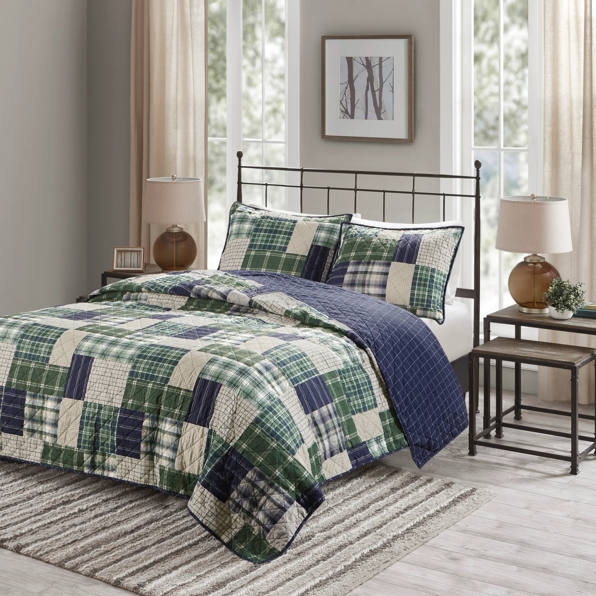 Timber 3-Piece Reversible Printed Quilt Set - Image 16