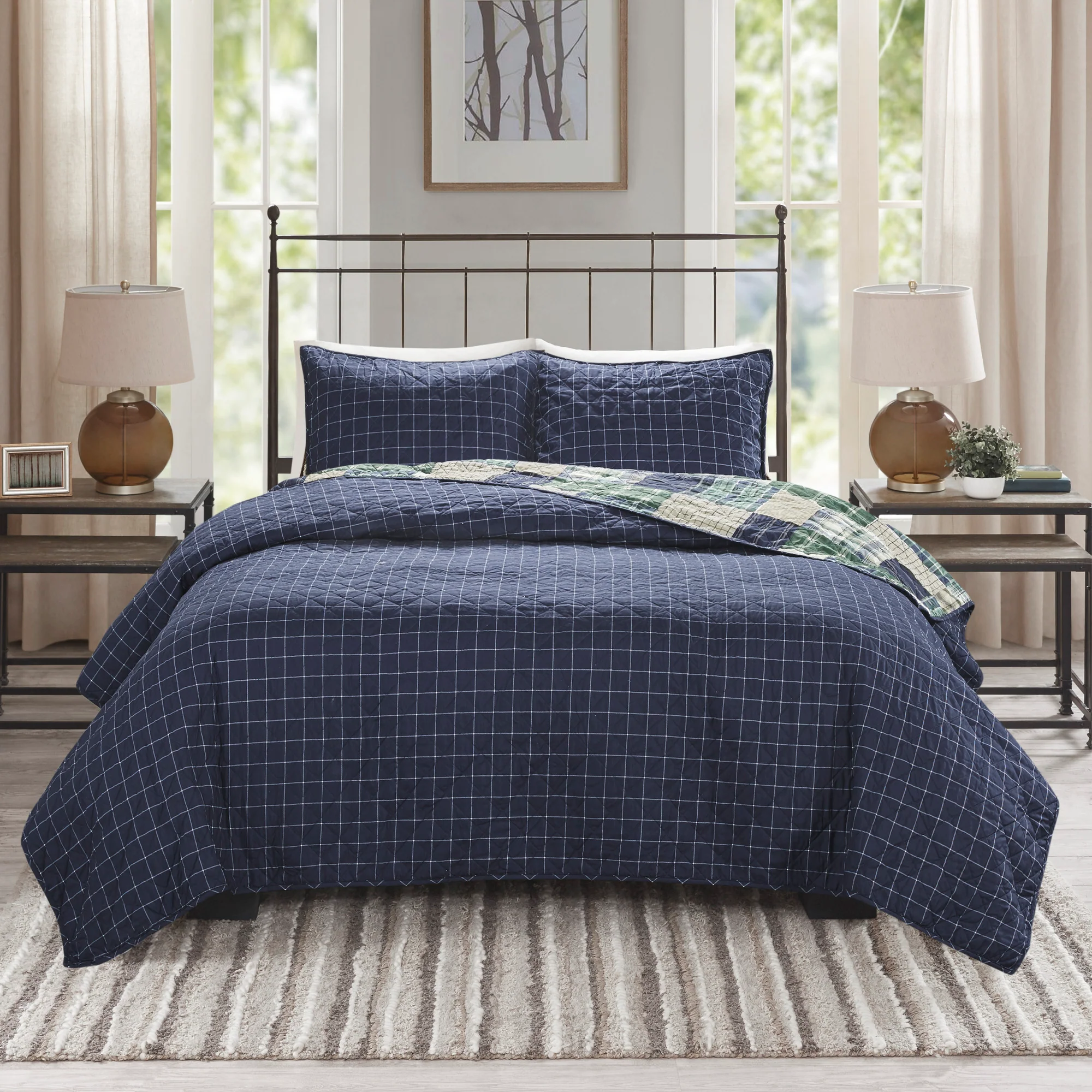Timber 3-Piece Reversible Printed Quilt Set - Image 19