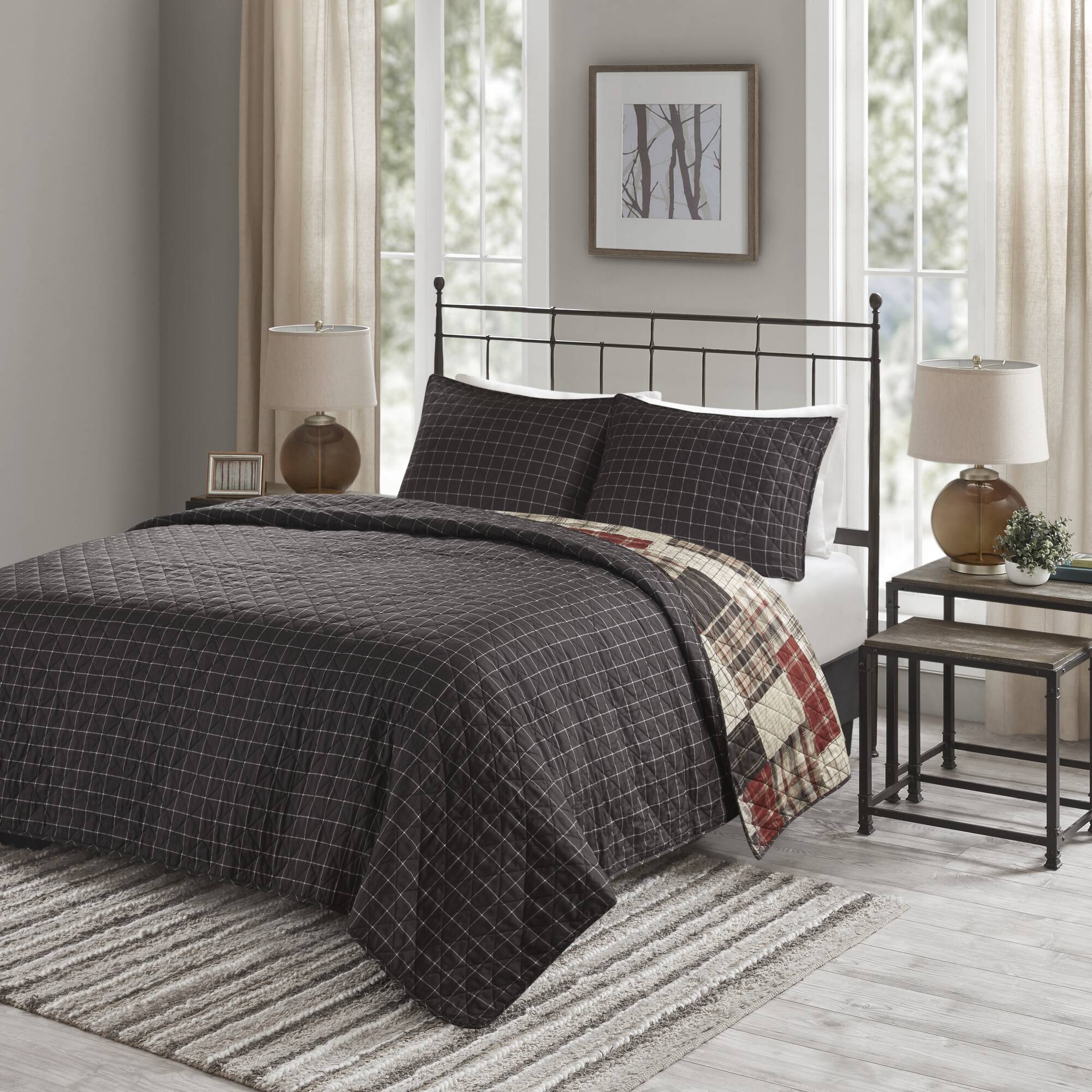 Timber 3-Piece Reversible Printed Quilt Set - Image 34