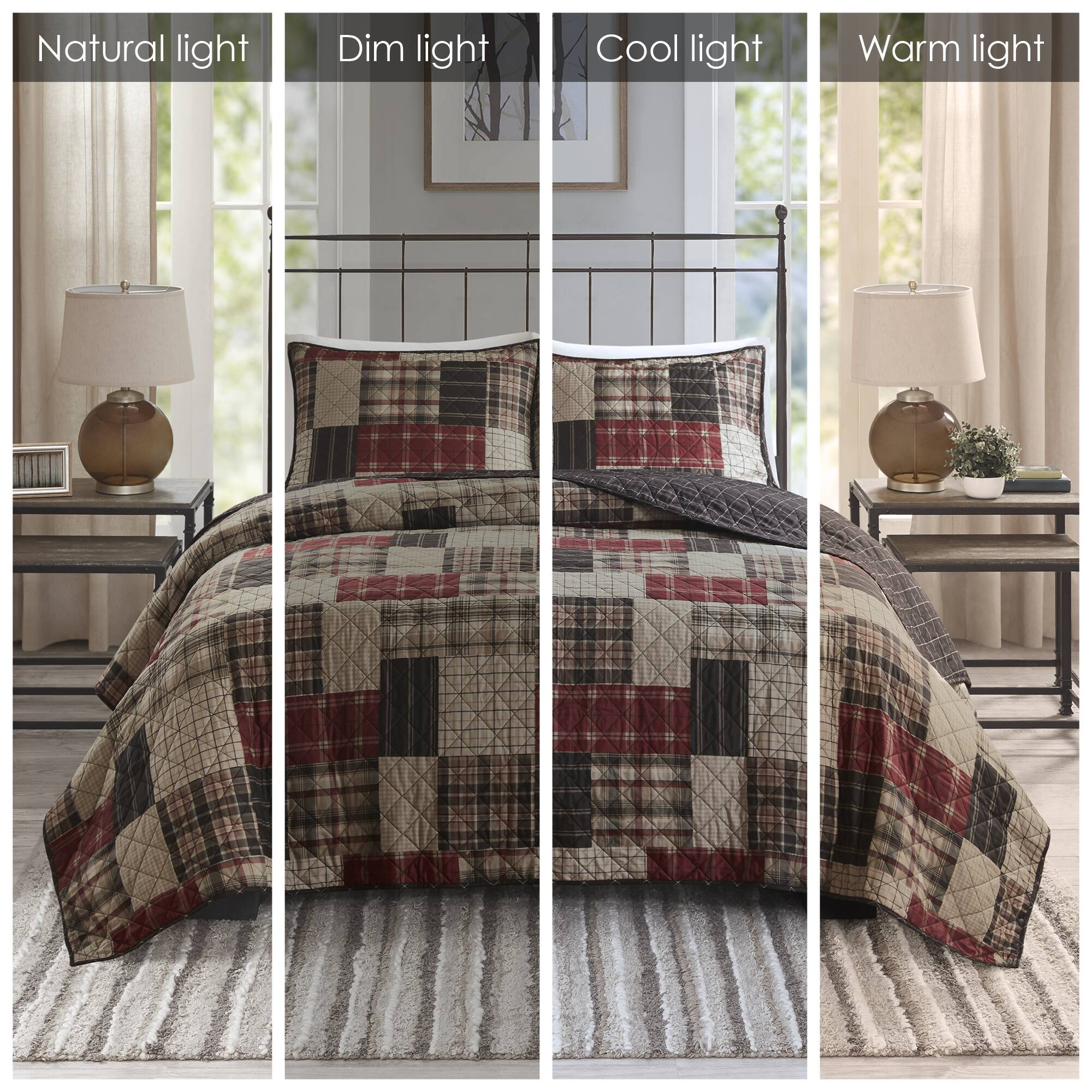 Timber 3-Piece Reversible Printed Quilt Set - Image 52