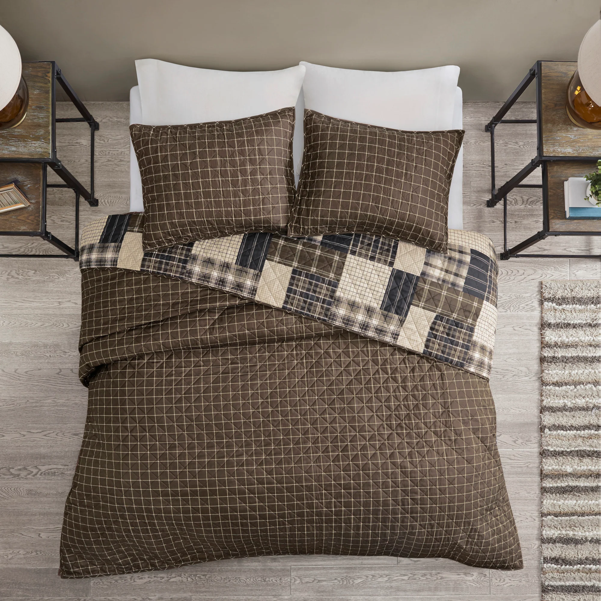 Timber 3-Piece Reversible Printed Quilt Set - Image 6