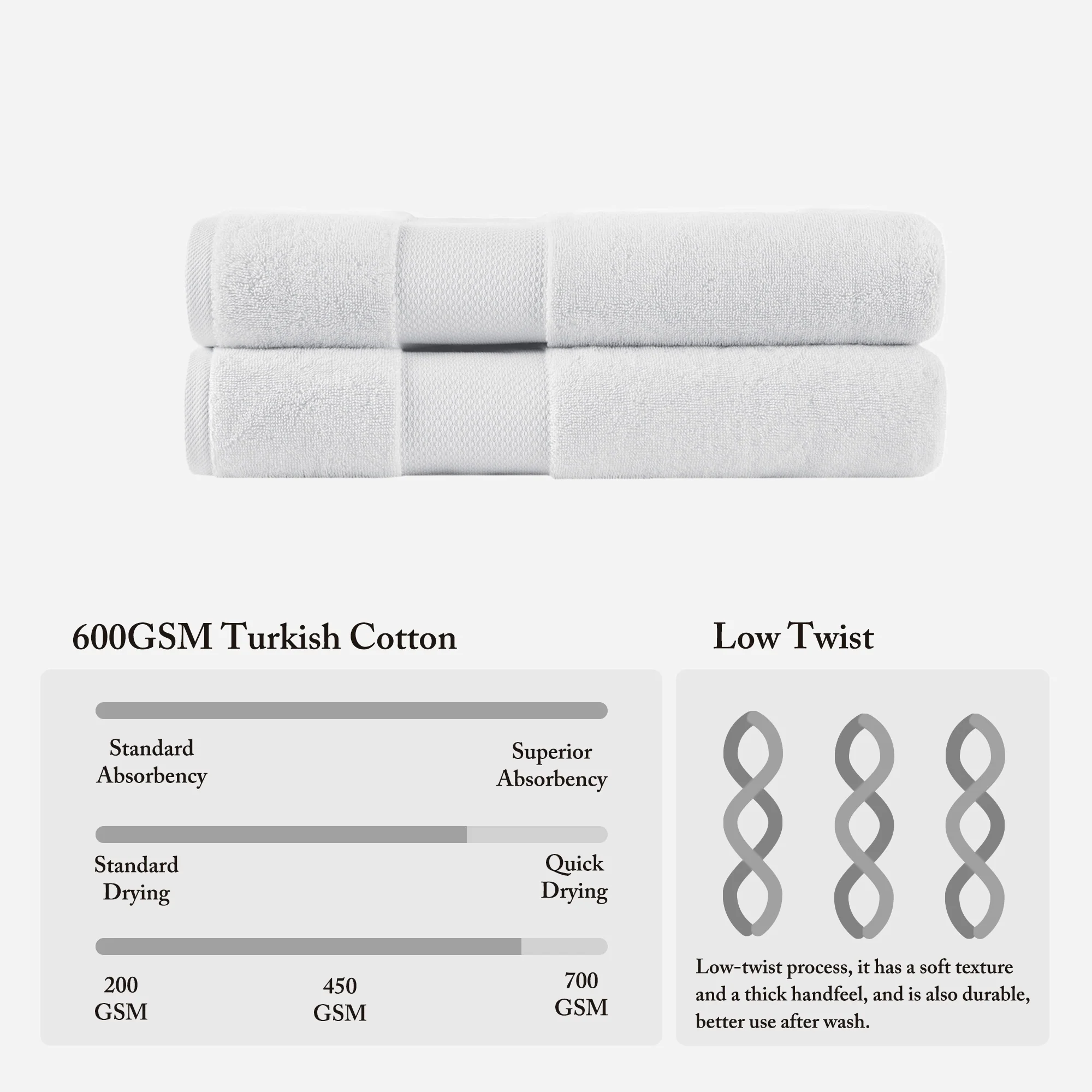 Turkish 100% Cotton Bath Sheet 2-Piece Set - Image 29