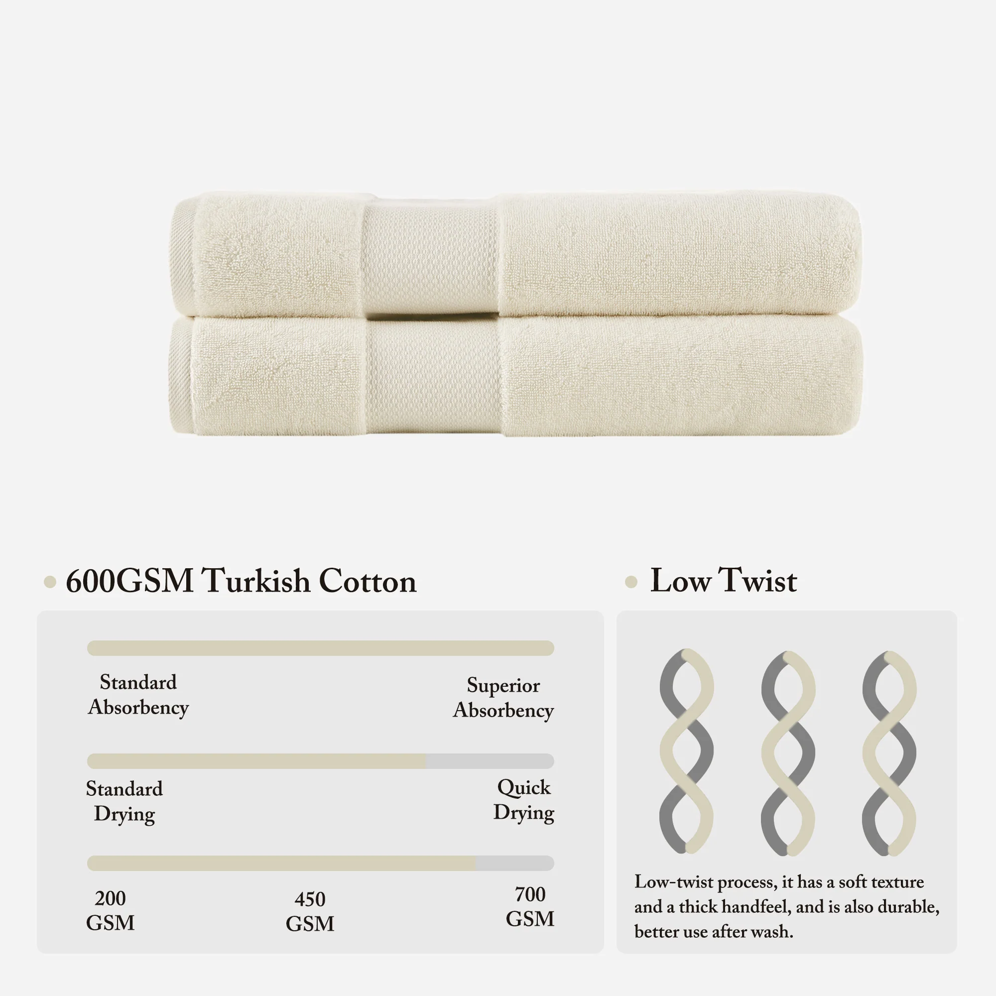 Turkish 100% Cotton Bath Sheet 2-Piece Set - Image 49