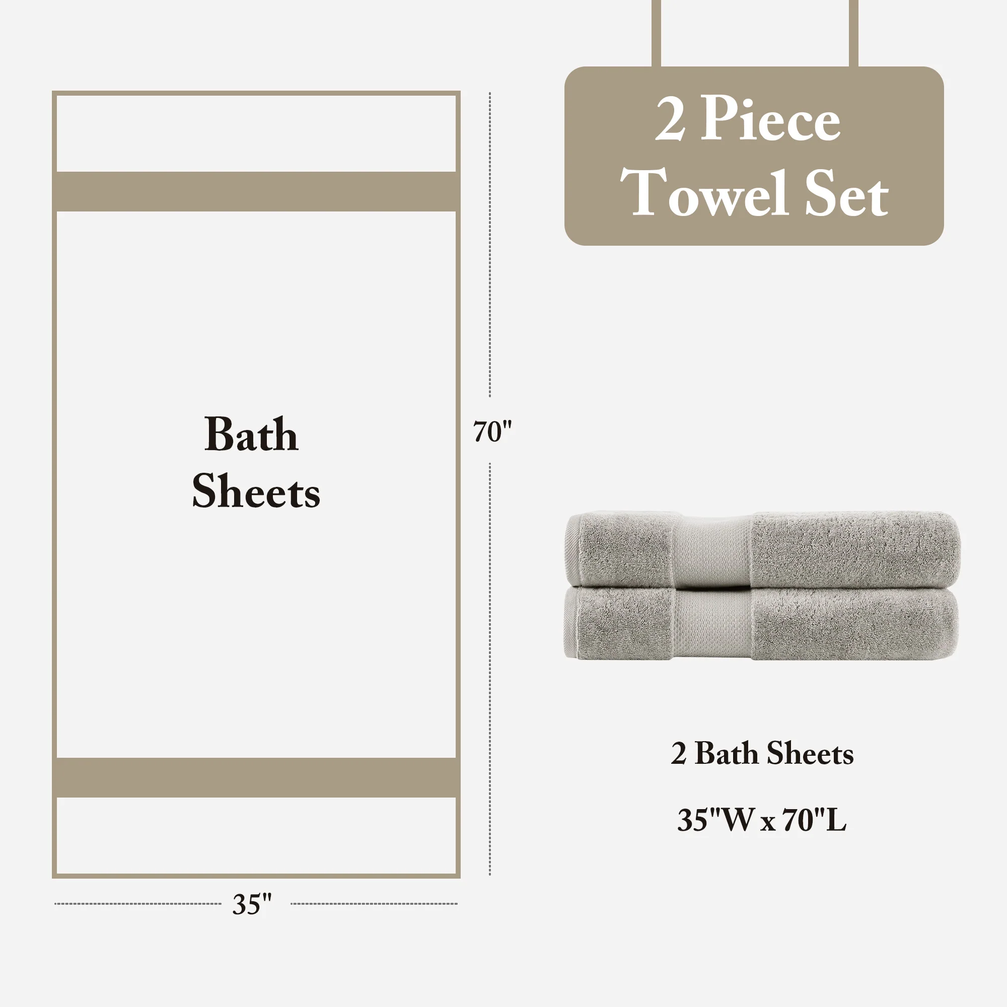 Turkish 100% Cotton Bath Sheet 2-Piece Set - Image 56