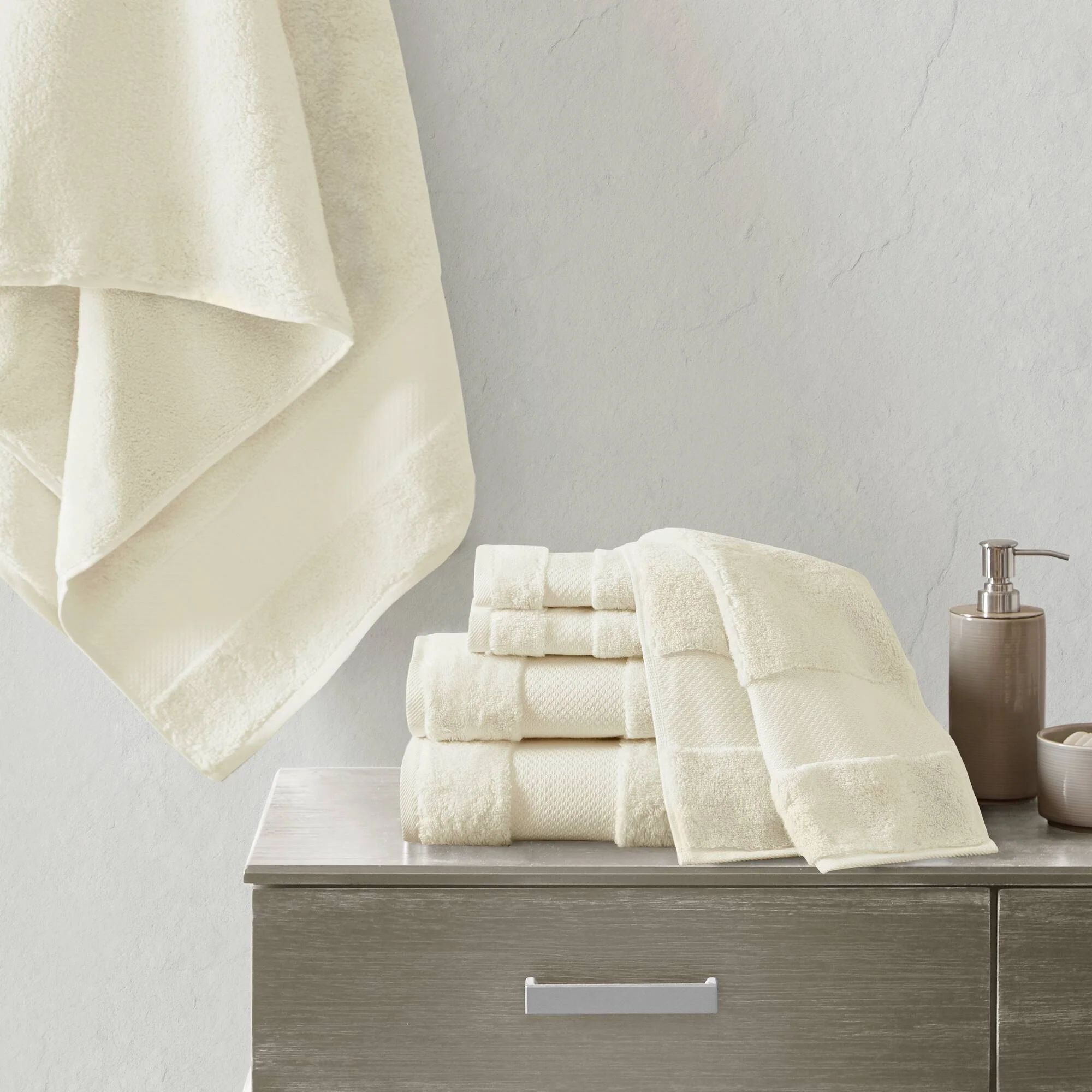 Turkish Cotton 6-Piece Bath Towel Set - Image 5