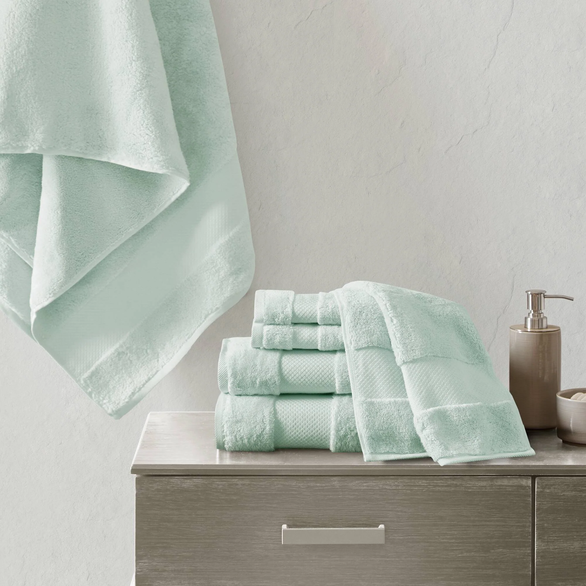 Turkish Cotton 6-Piece Bath Towel Set - Image 6