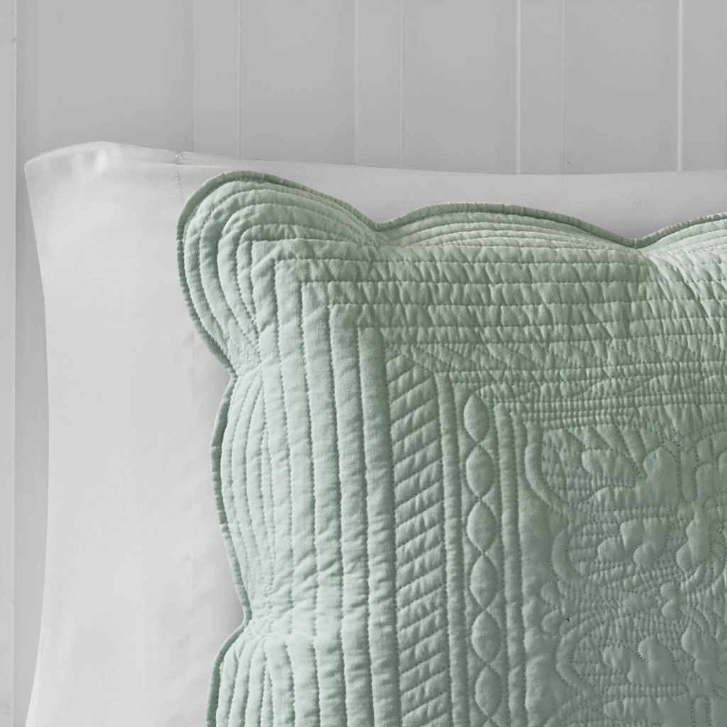 Tuscany 3-Piece Reversible Scalloped Edge Quilt Set - Image 49