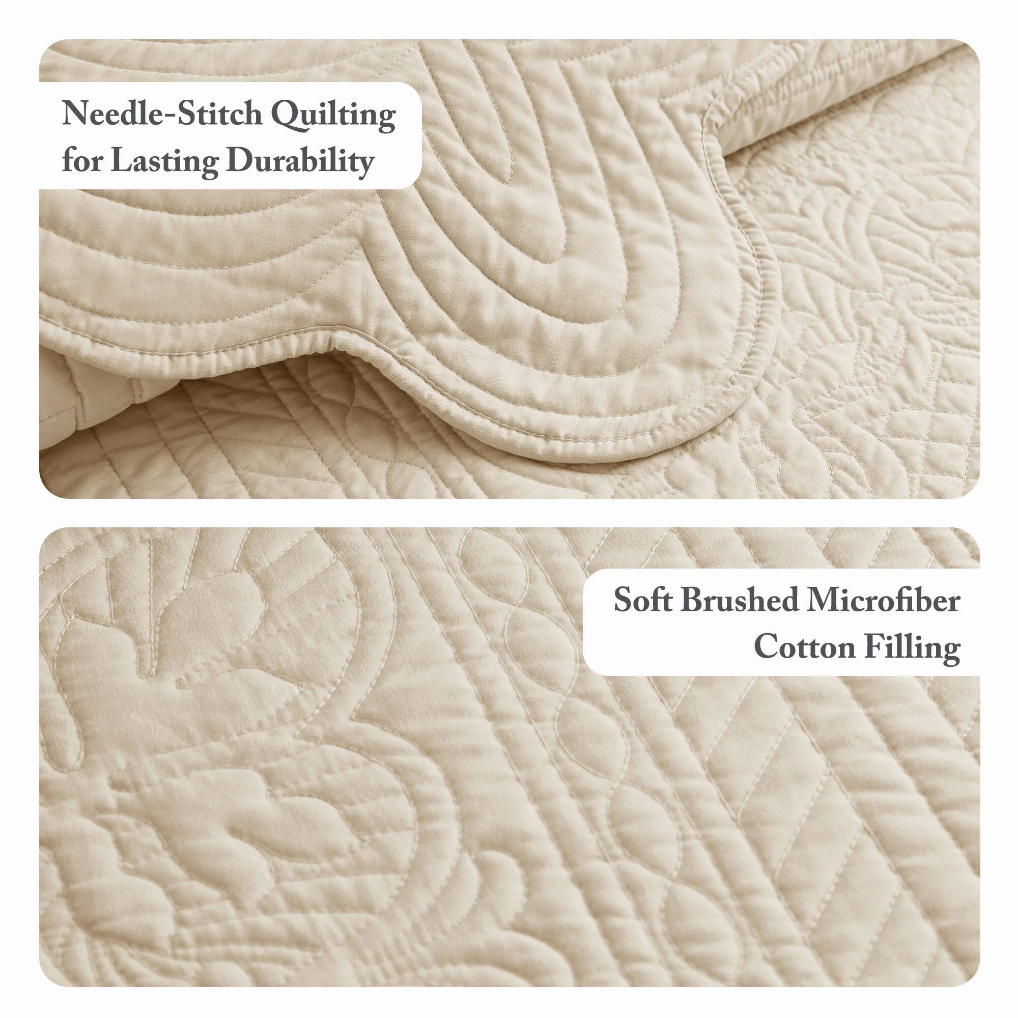 Tuscany 3-Piece Reversible Scalloped Edge Quilt Set - Image 61