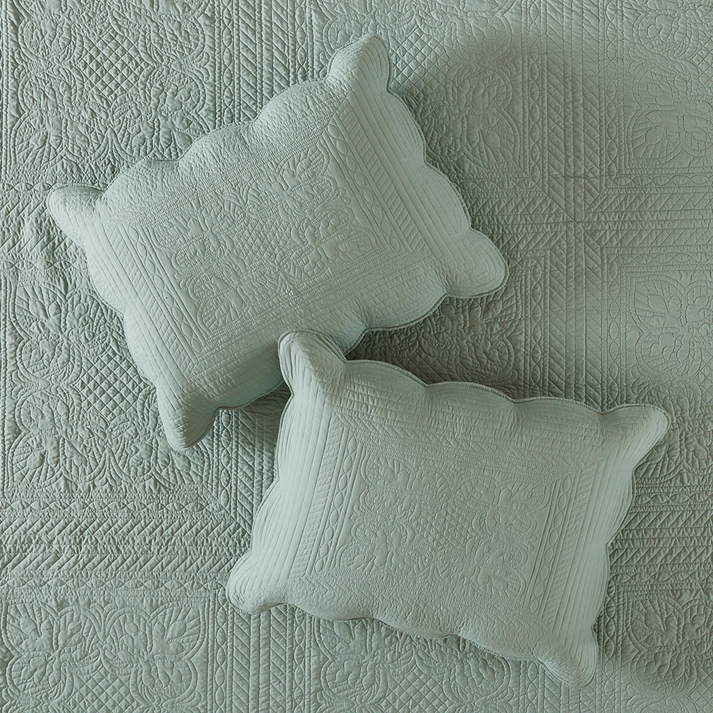 Tuscany 3-Piece Reversible Scalloped Edge Quilt Set - Image 68
