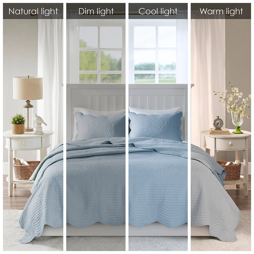Tuscany 3-Piece Reversible Scalloped Edge Quilt Set - Image 69