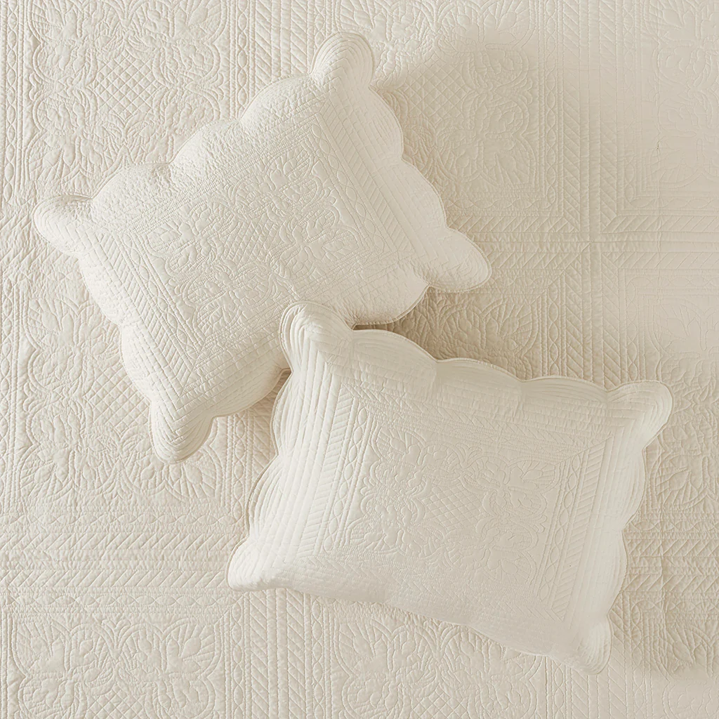 Tuscany 3-Piece Reversible Scalloped Edge Quilt Set - Image 73