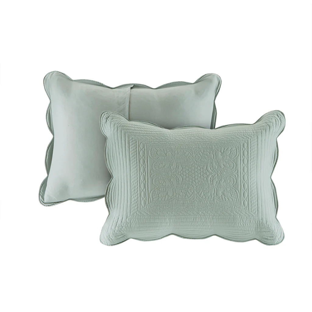 Tuscany 3-Piece Reversible Scalloped Edge Quilt Set - Image 74