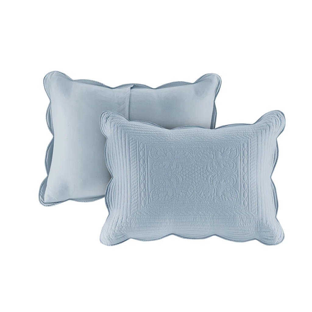 Tuscany 3-Piece Reversible Scalloped Edge Quilt Set - Image 83
