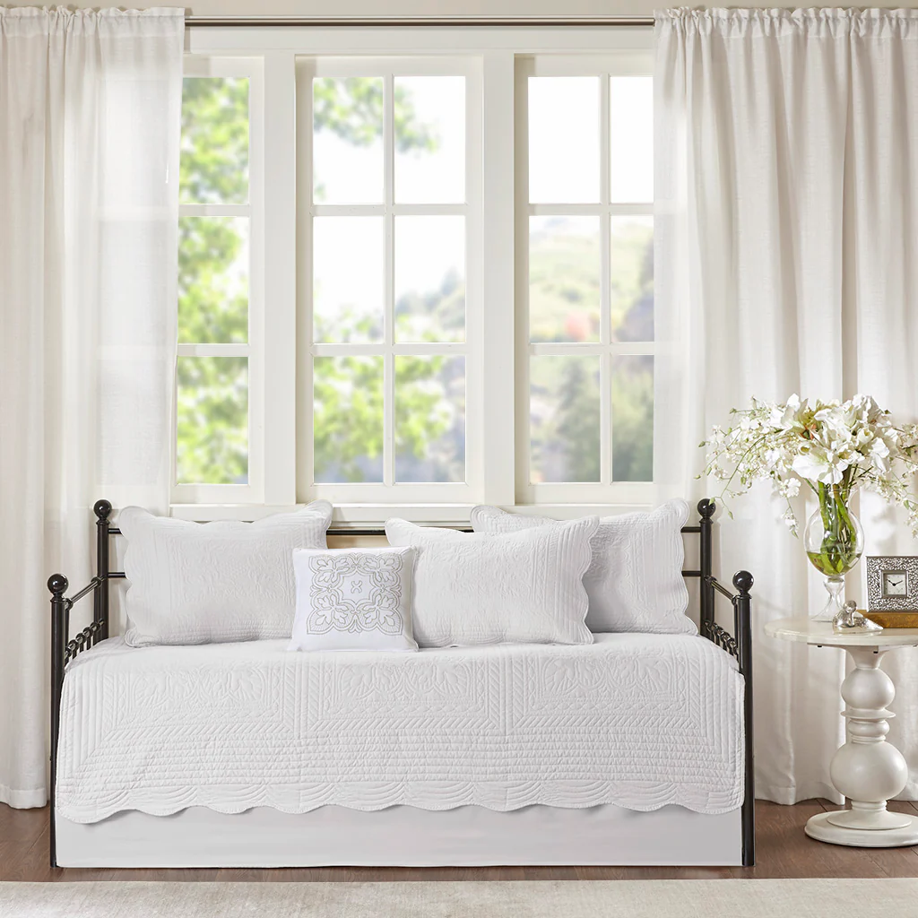 Tuscany 6-Piece Scalloped Edge Daybed Cover Set - Image 10