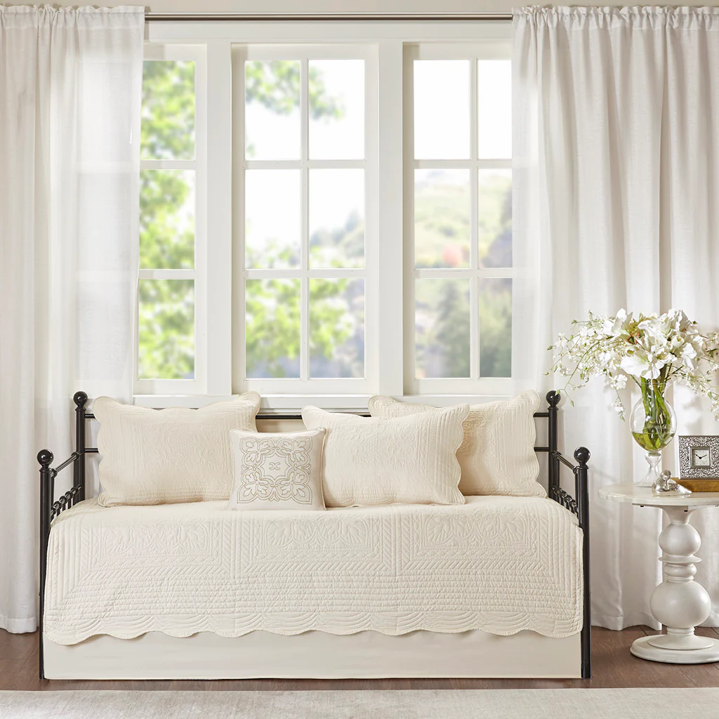 Tuscany 6-Piece Scalloped Edge Daybed Cover Set - Image 11