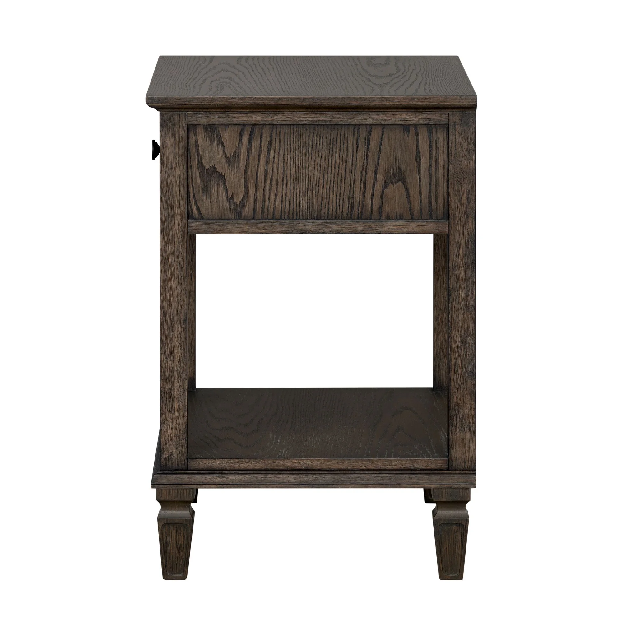 Victoria one-drawer wood bedside table with shelf - Image 56