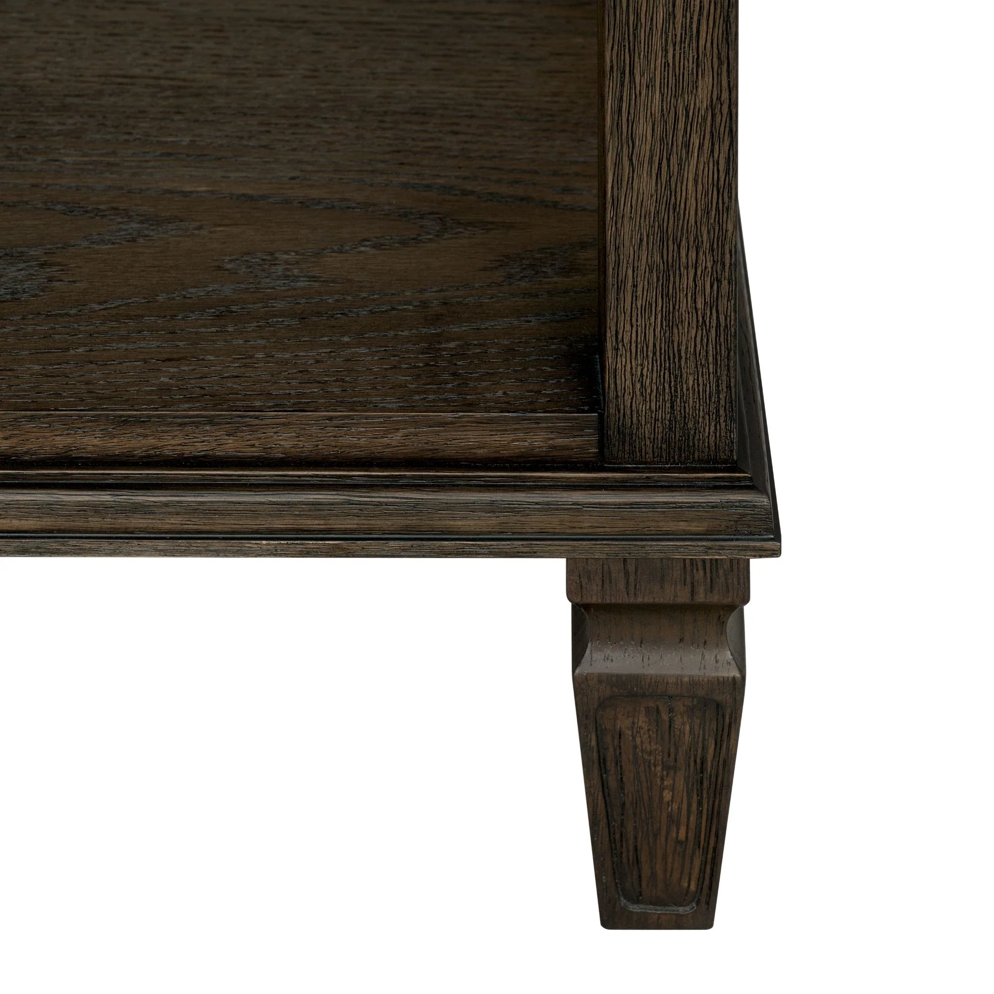 Victoria one-drawer wood nightstand with shelf - Image 55