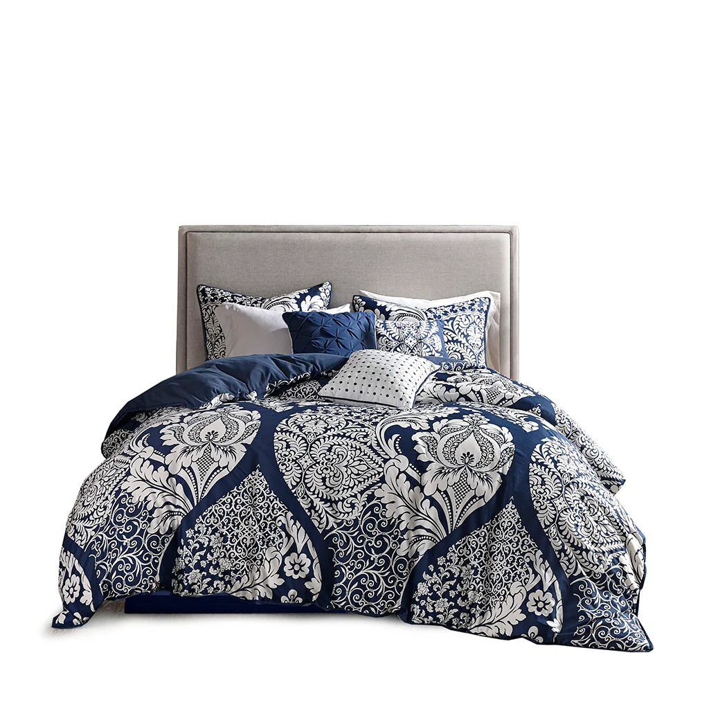 Vienna 7-Piece Cotton Printed Comforter Set - Image 5