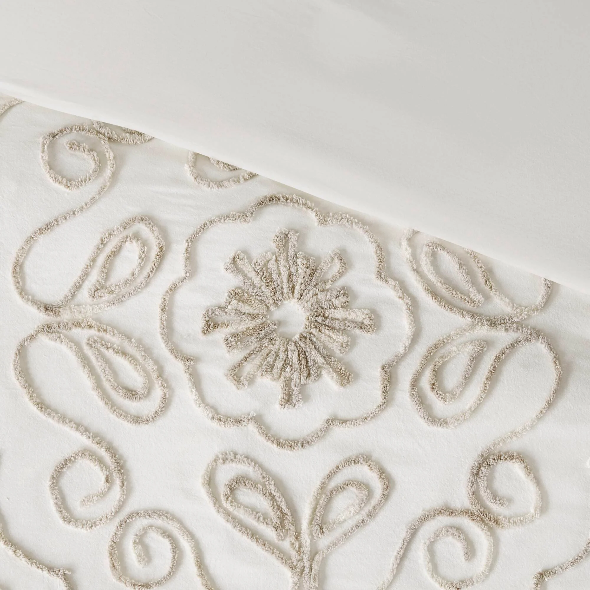 Violette 3-Piece Tufted Cotton Chenille Comforter Set - Image 8