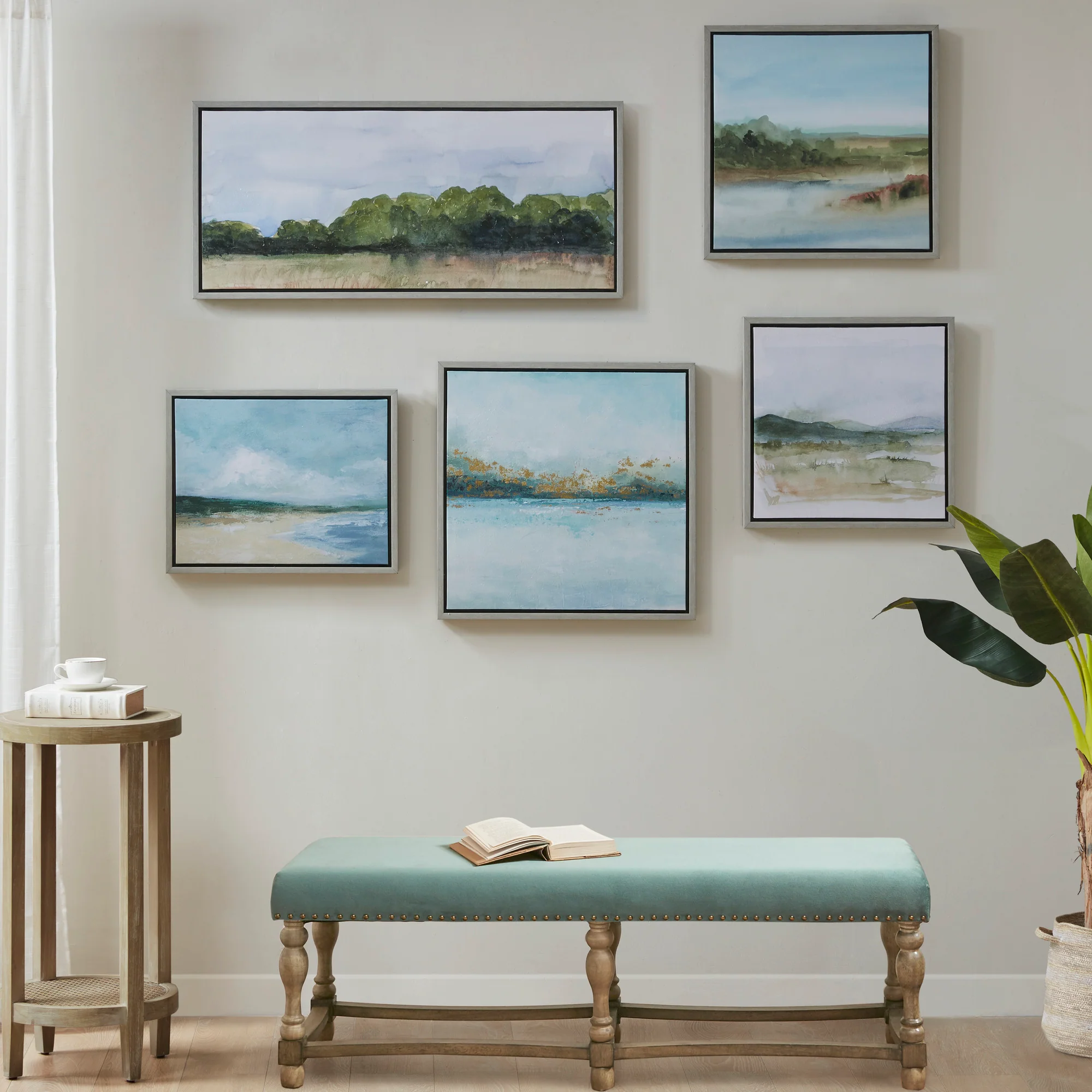 Vista Abstract Landscape 5-Piece Gallery Canvas Wall Art Set
