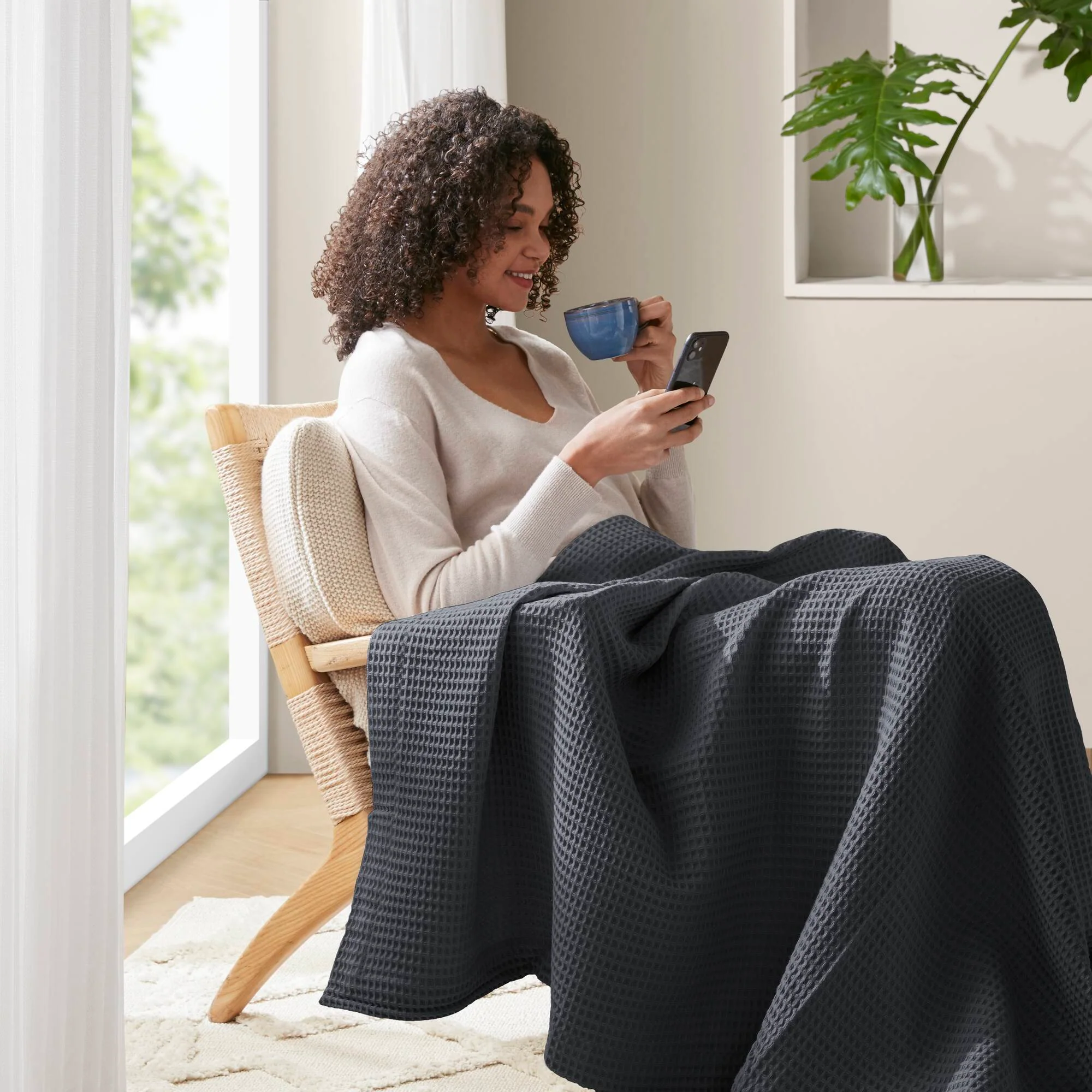 Waffle Weave Cotton Blanket - Image 20