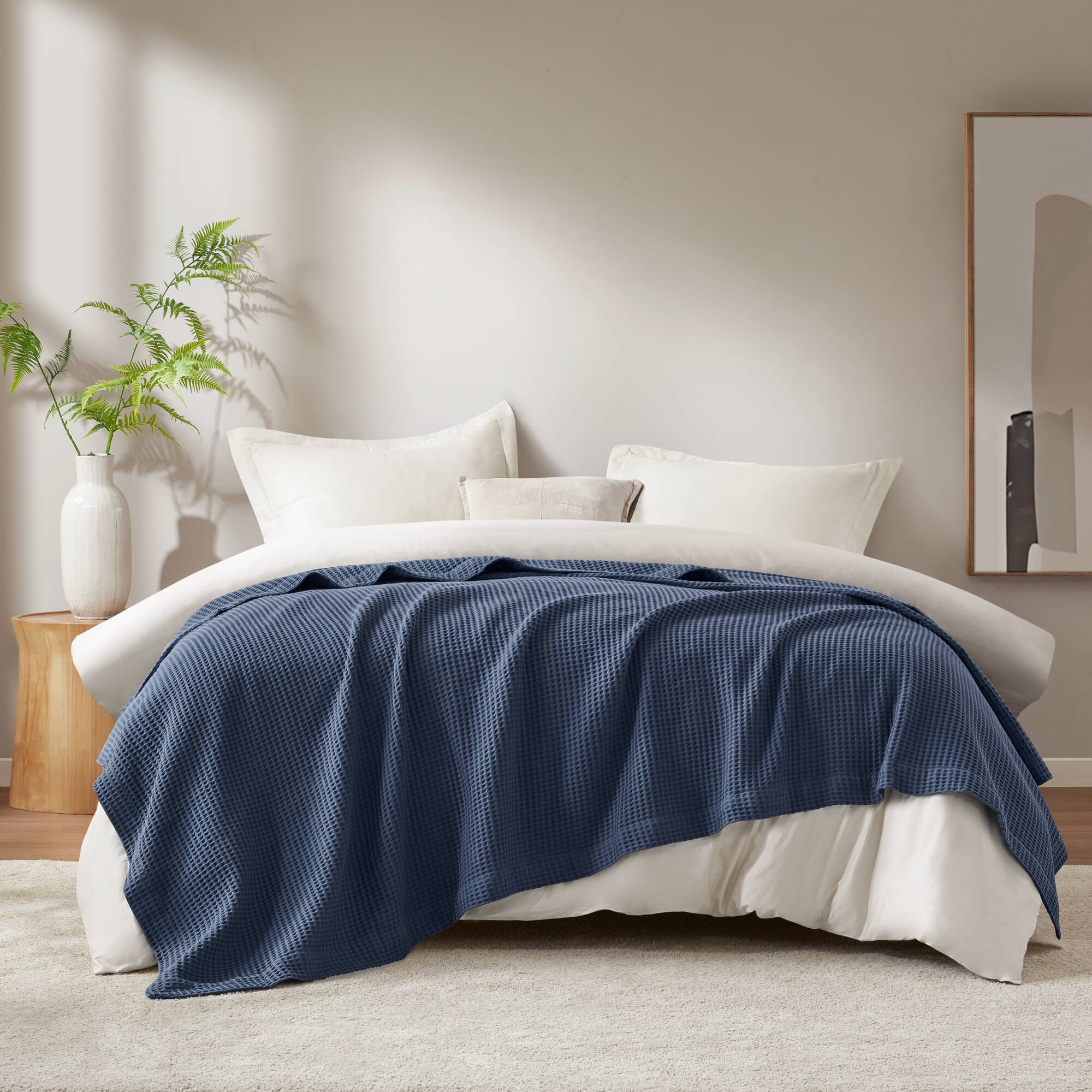 Waffle Weave Cotton Blanket - Image 53