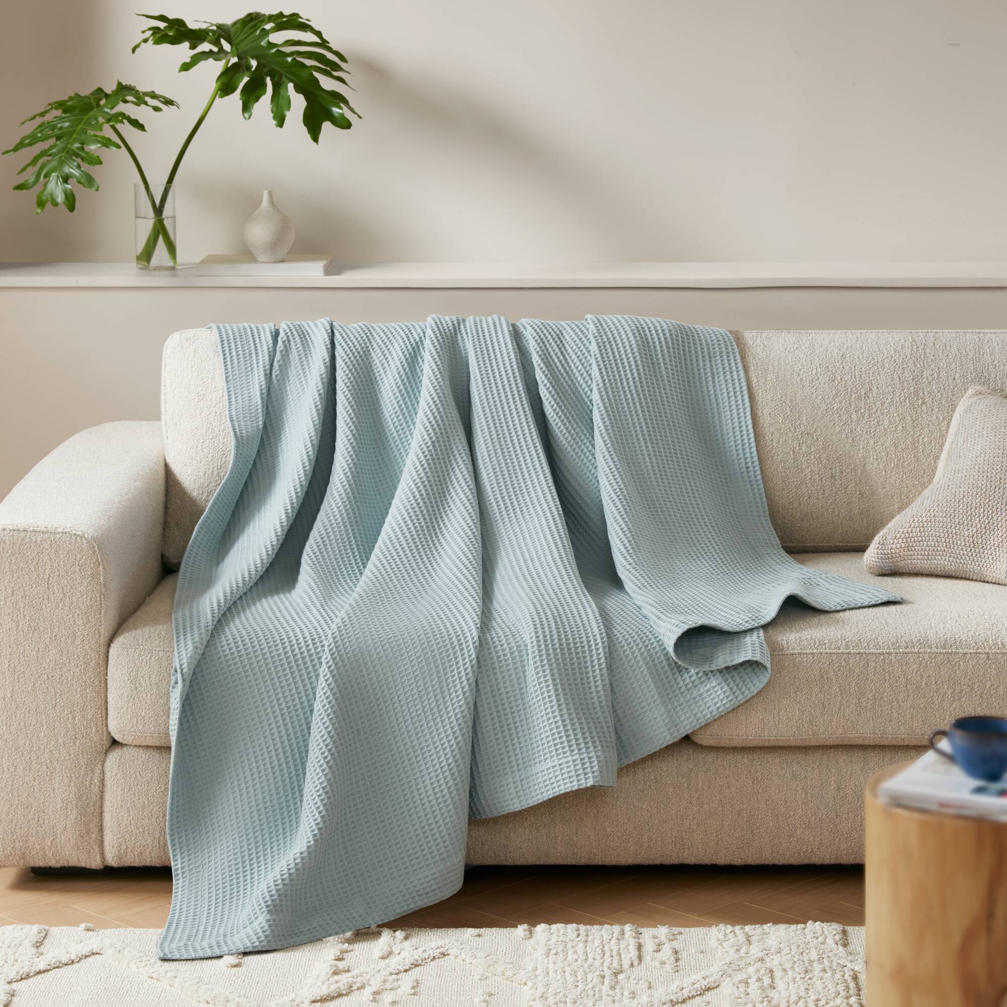 Waffle Weave Cotton Blanket - Image 95