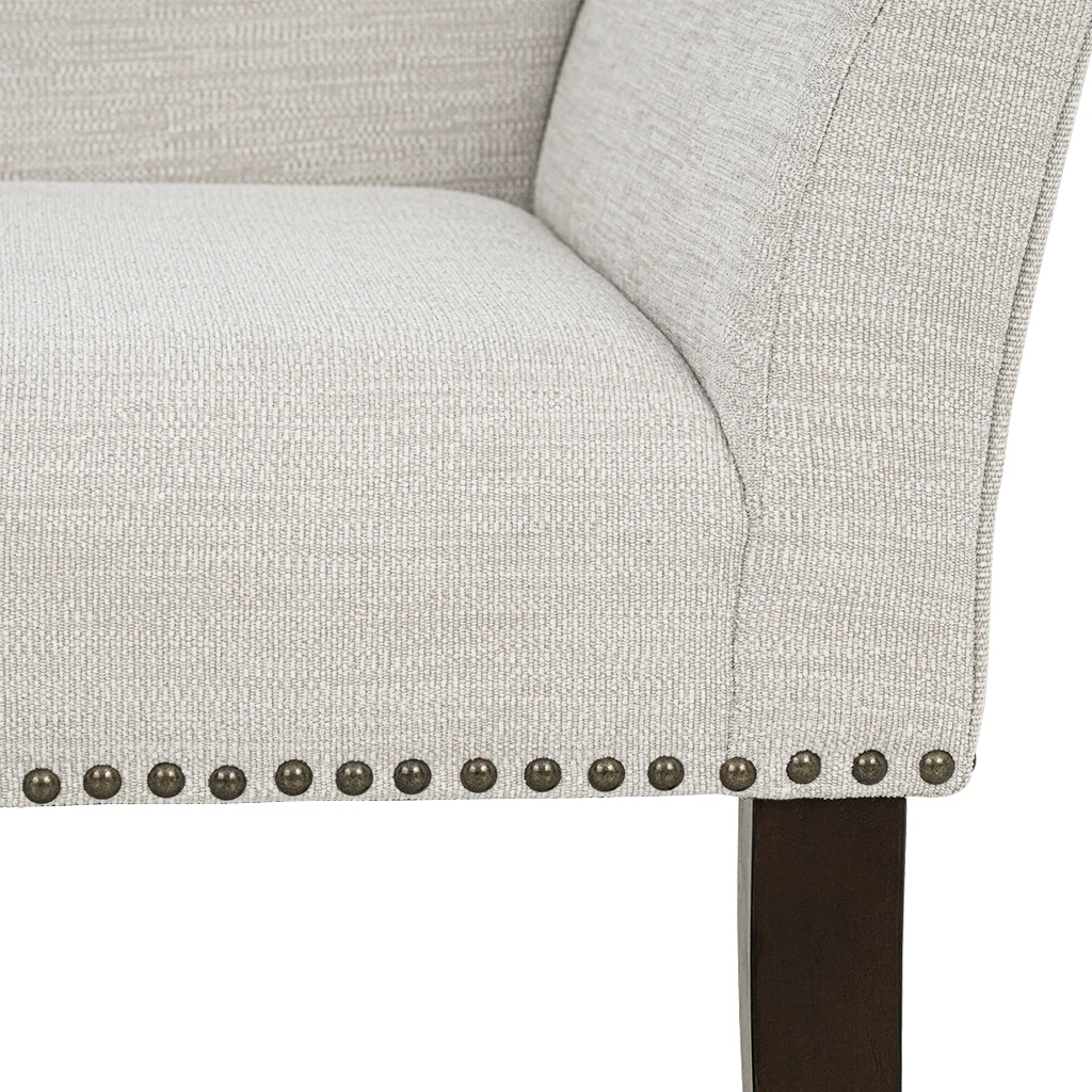 Welburn 49.5" Upholstered Bench with Back & Wood Legs - Image 28