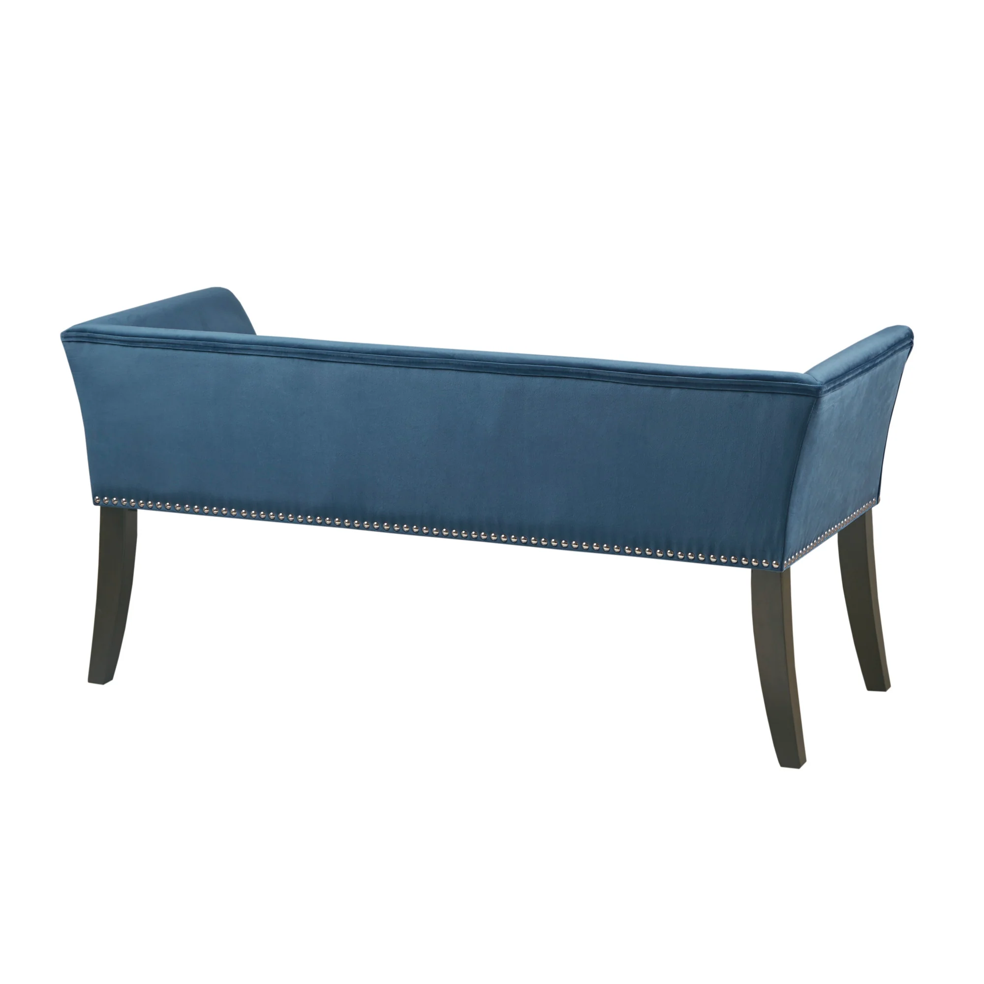 Welburn 49.5" Upholstered Bench with Back & Wood Legs - Image 29