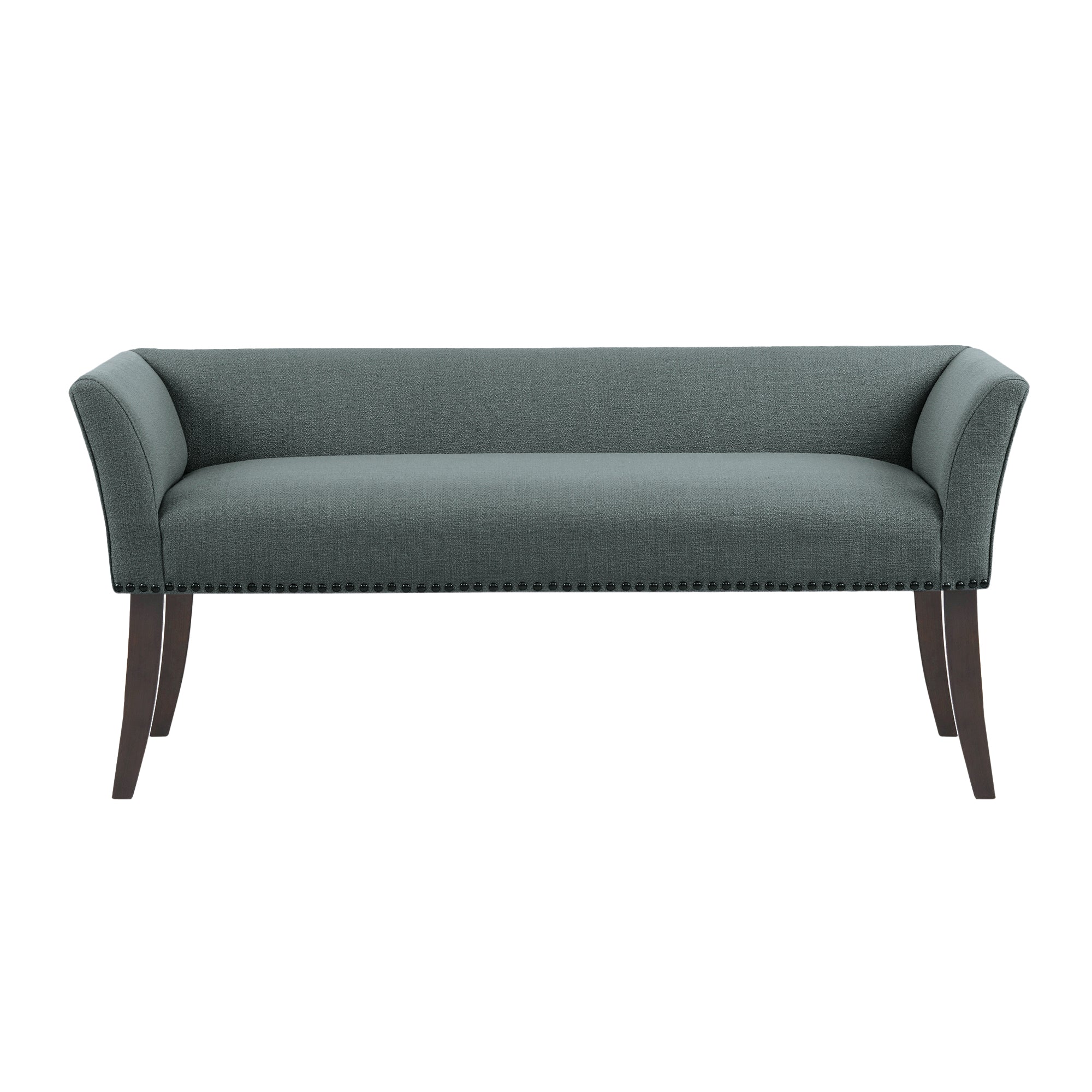 Welburn 49.5" Upholstered Bench with Back & Wood Legs - Image 53