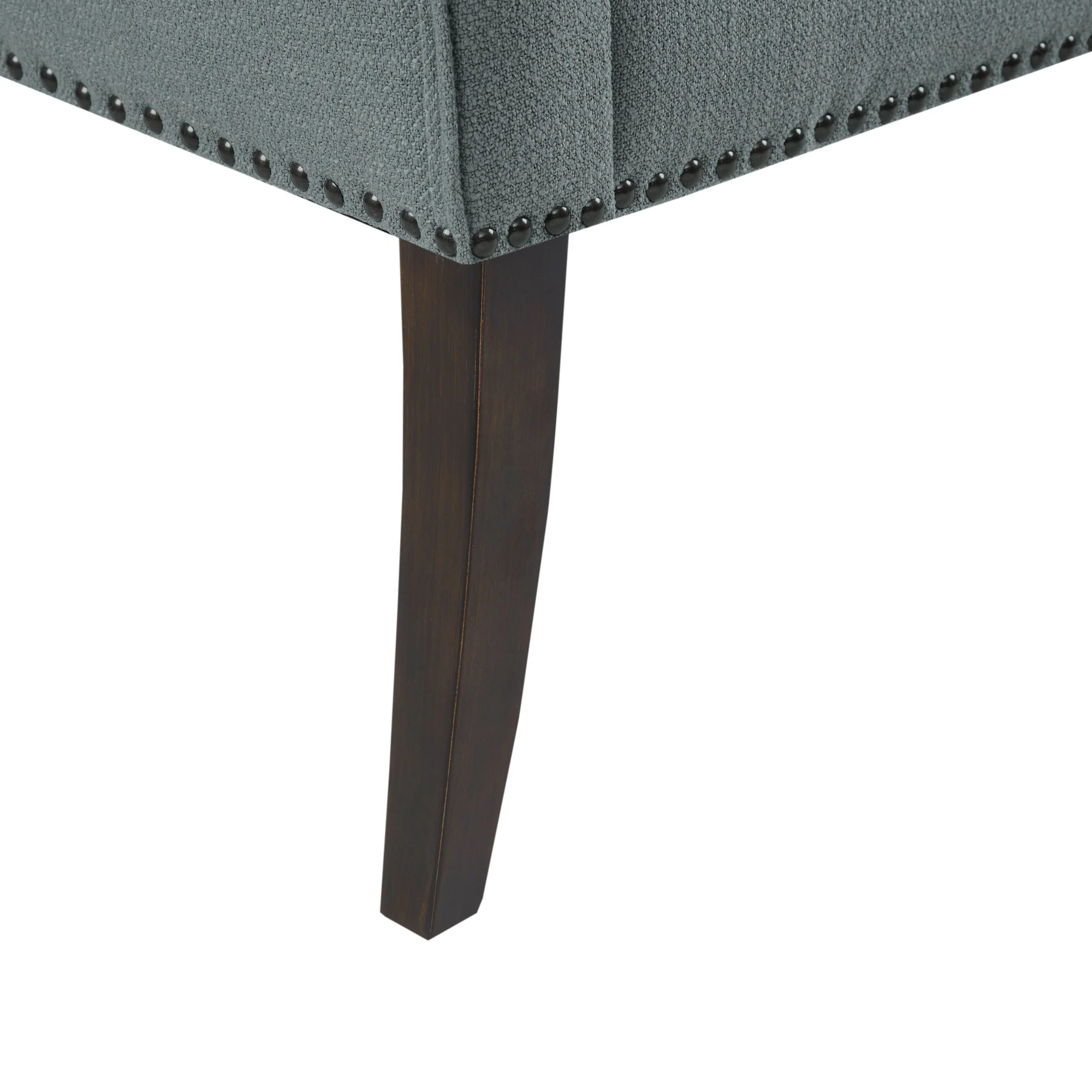Welburn 49.5" Upholstered Bench with Back & Wood Legs - Image 57