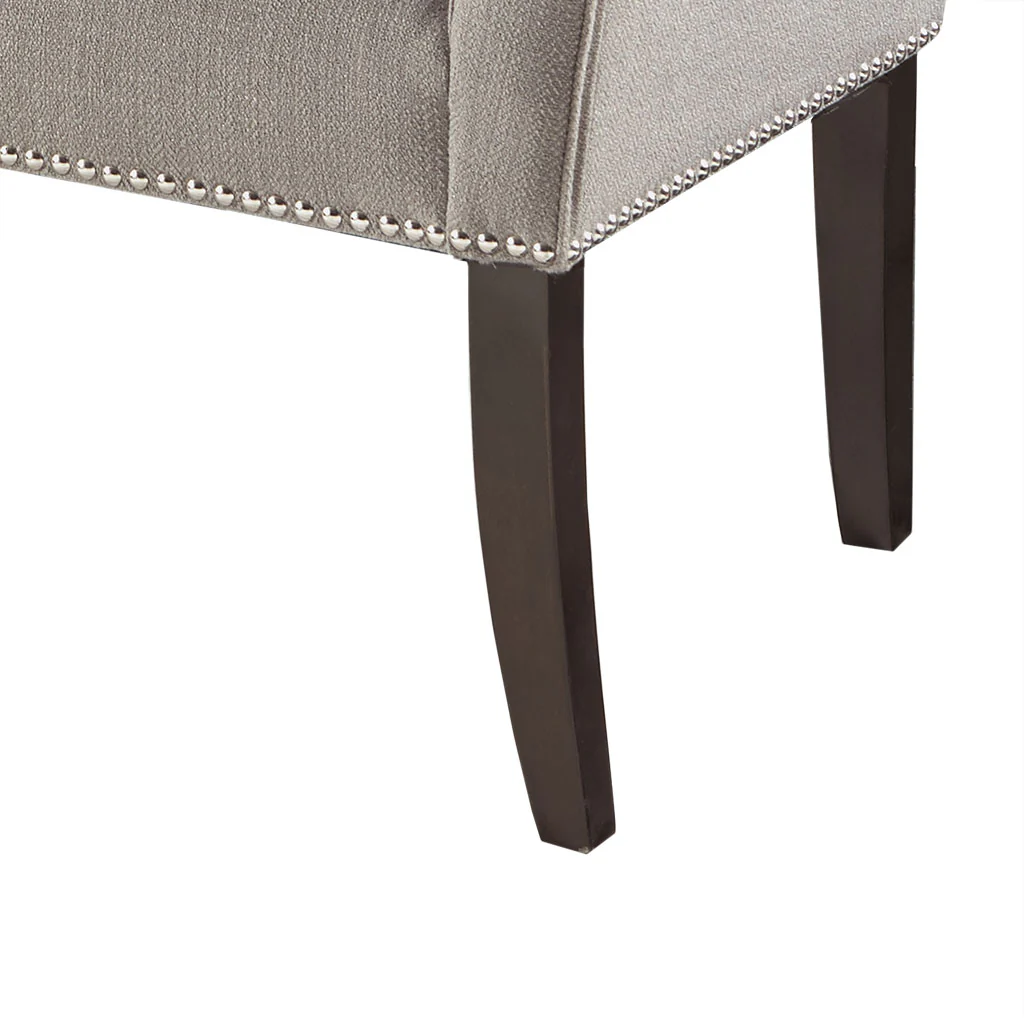 Welburn 49.5" Upholstered Bench with Back & Wood Legs - Image 66