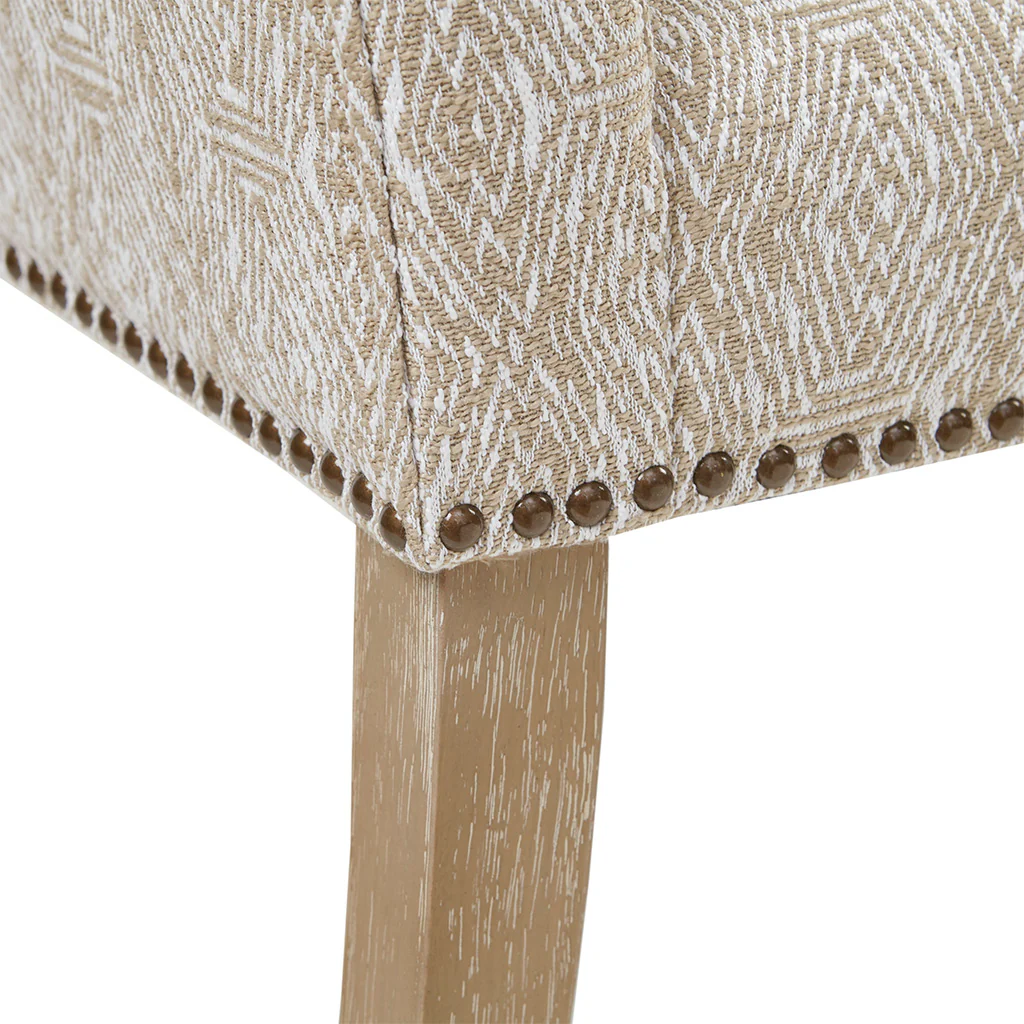 Welburn 49.5" Upholstered Bench with Back & Wood Legs - Image 75