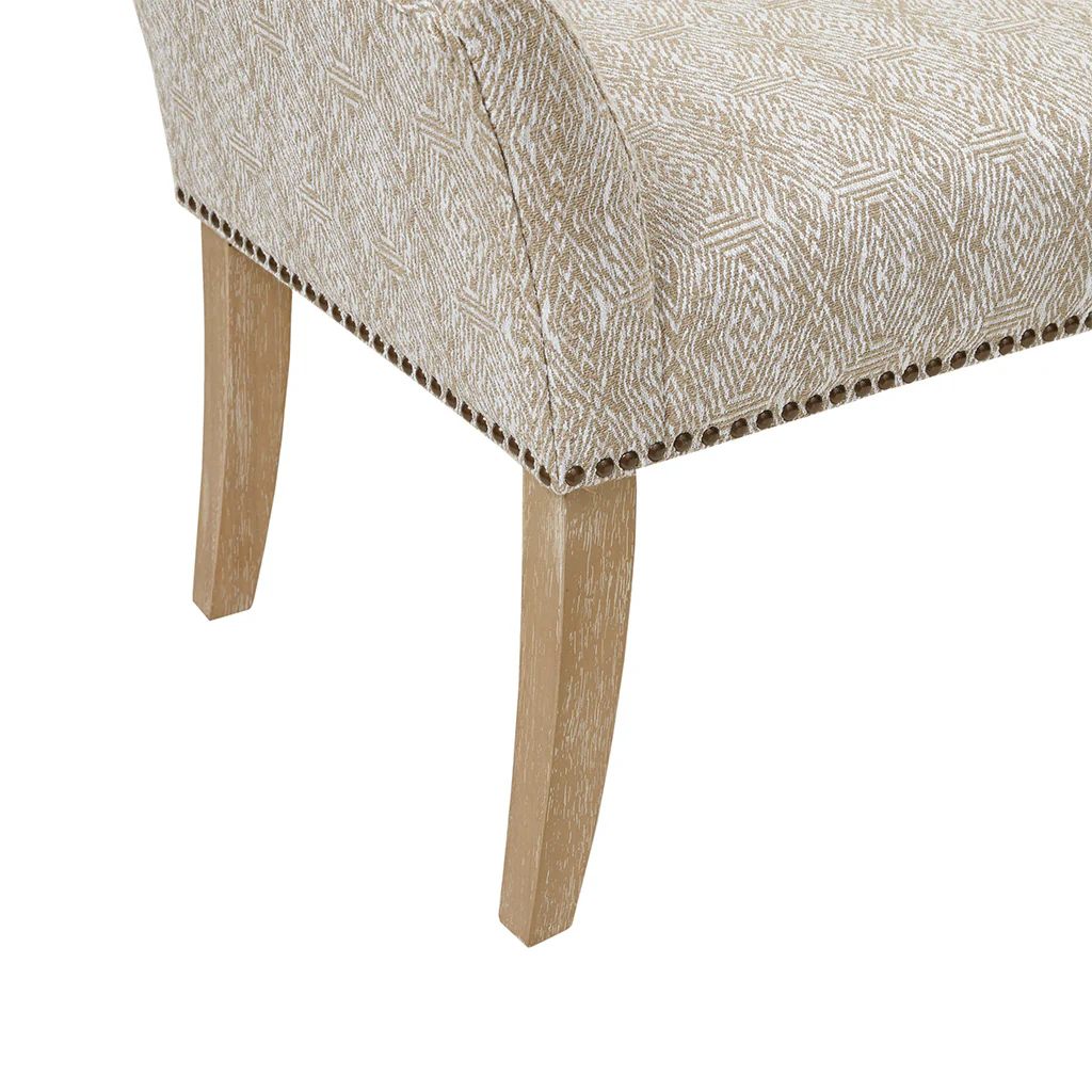 Welburn 49.5" Upholstered Bench with Back & Wood Legs - Image 82