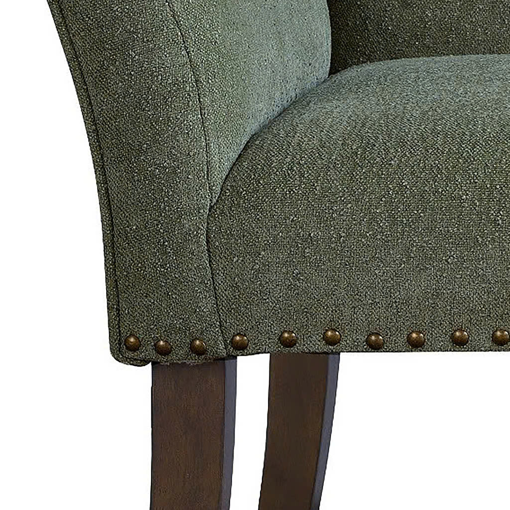 Welburn 49.5" Upholstered Bench with Back & Wood Legs - Image 89