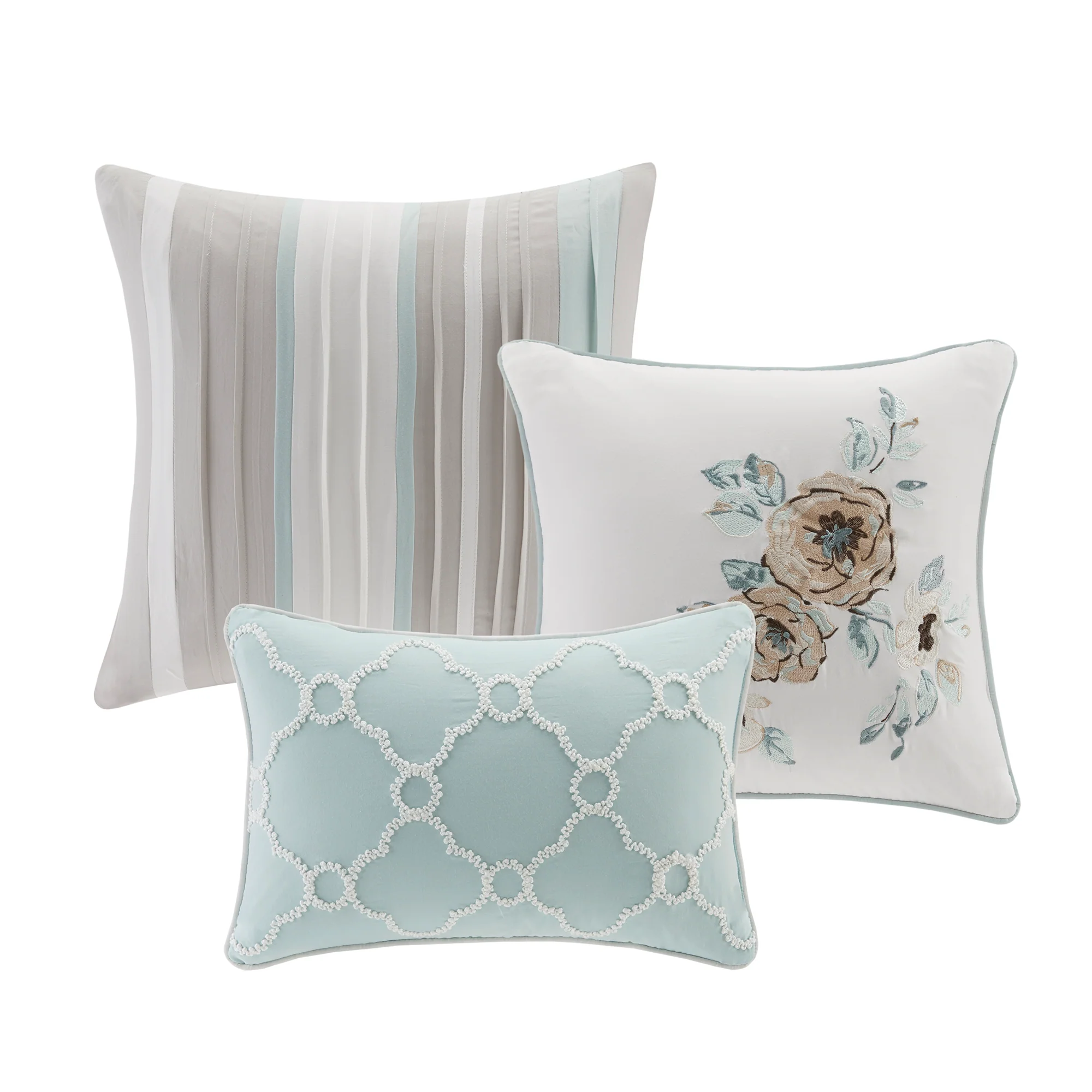 Willa 6-Piece Cotton Quilt Set with Throw Pillows - Image 13