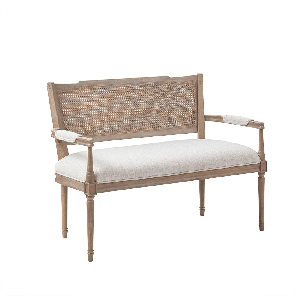 Willshire Rattan Shield-Back Settee - Image 9