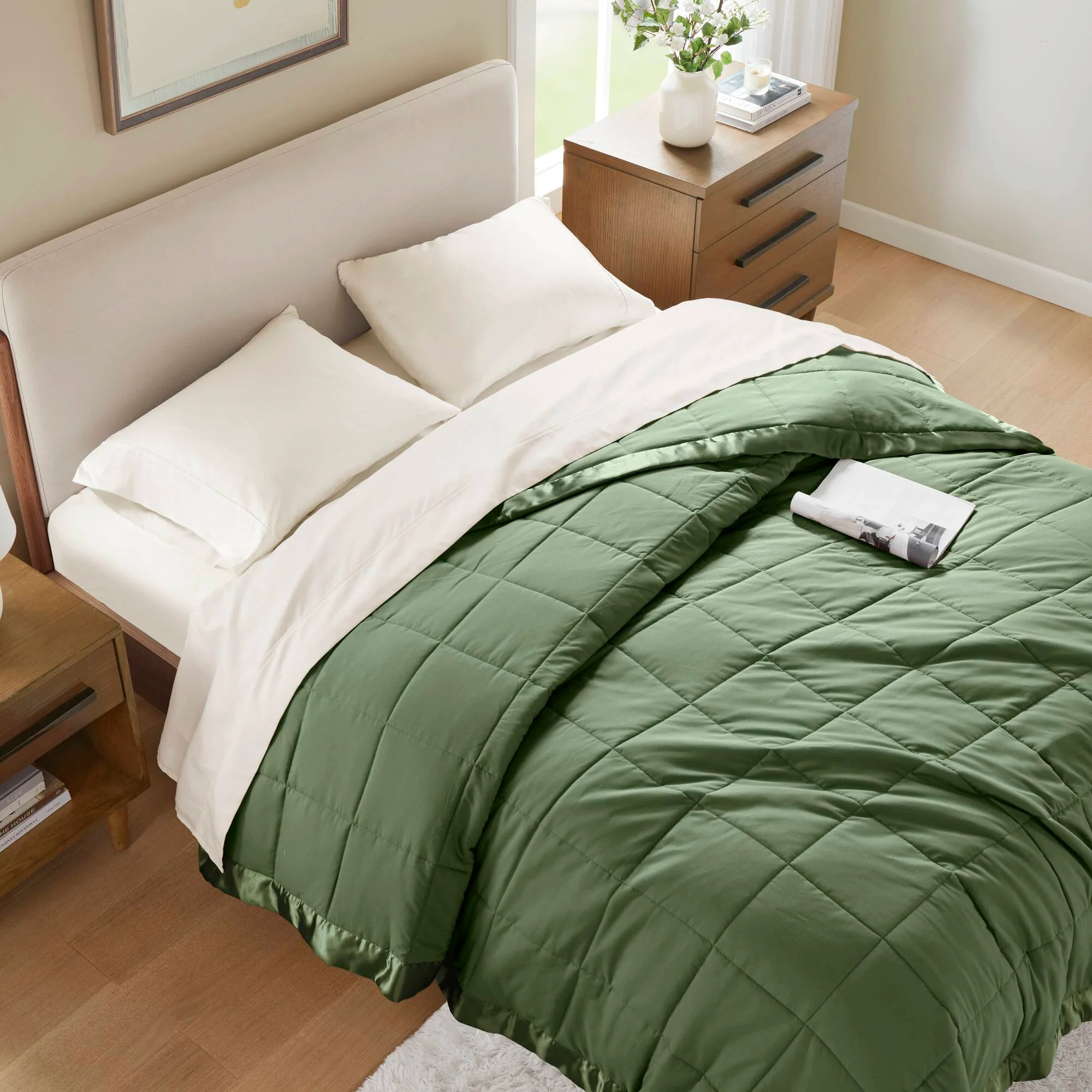 Windom Lightweight Down Alternative Blanket with Satin Trim - Image 53