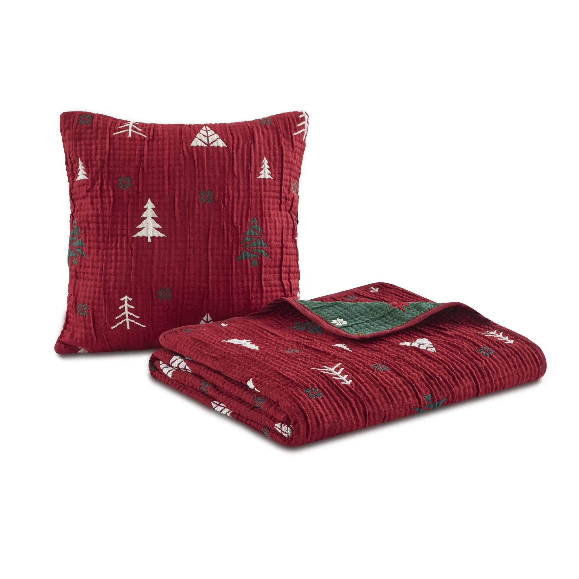 Winter Reversible Christmas Throw Set - Image 10