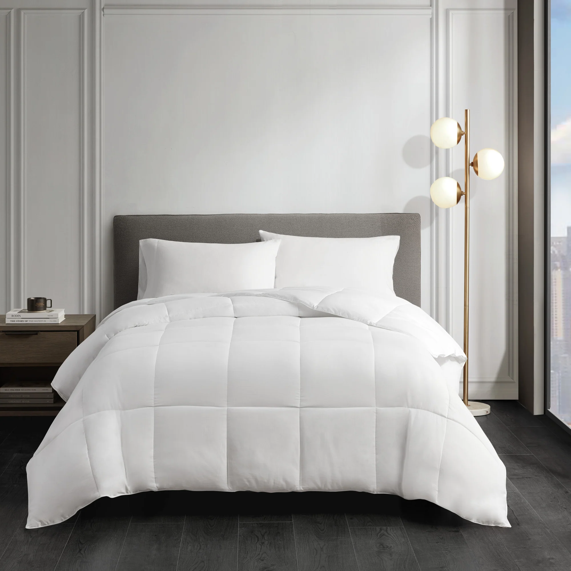Year Round Warmth Cotton Down Alternative Featherless Comforter