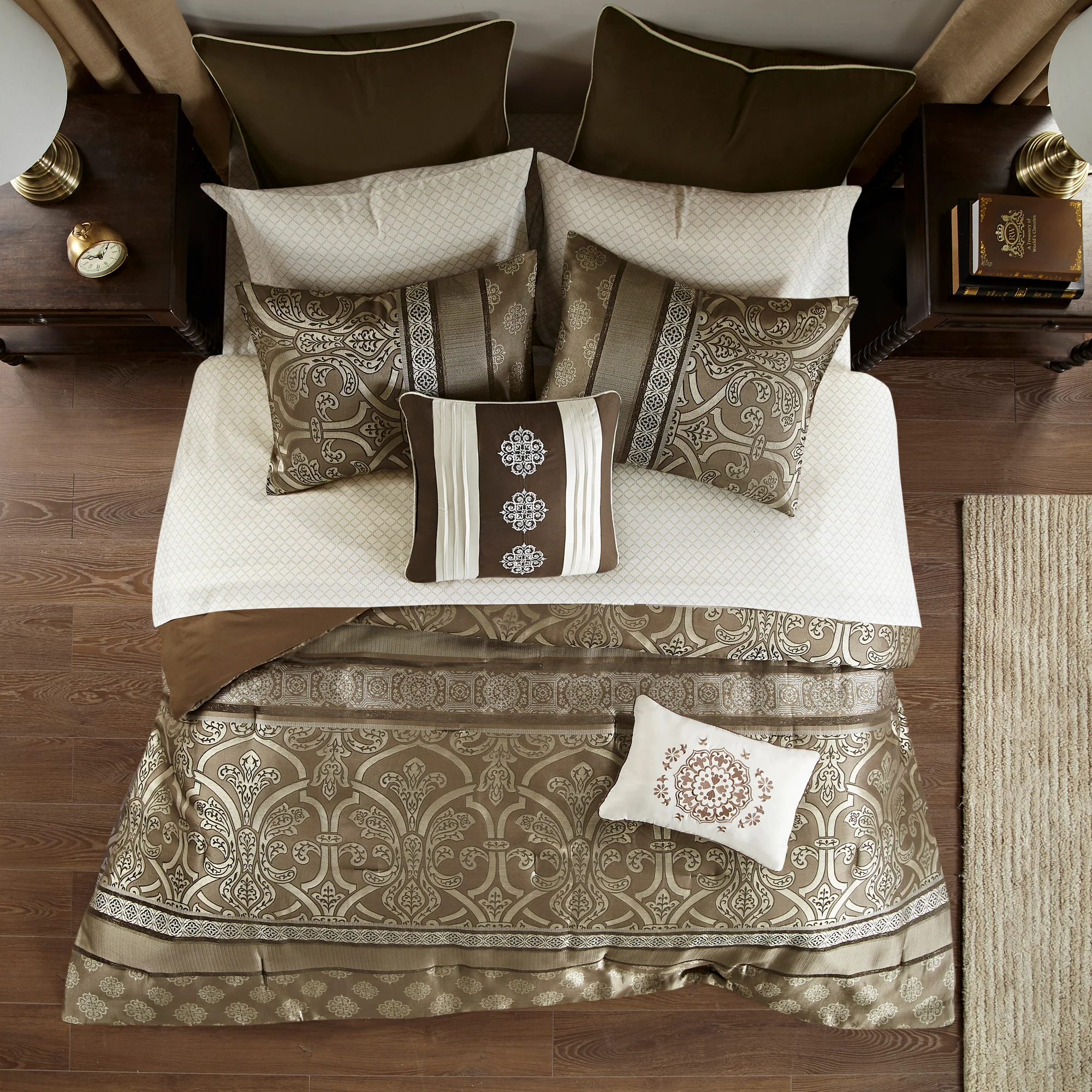 Zara 16-Piece Jacquard Comforter Set with 2 Bed Sheet Sets - Image 17