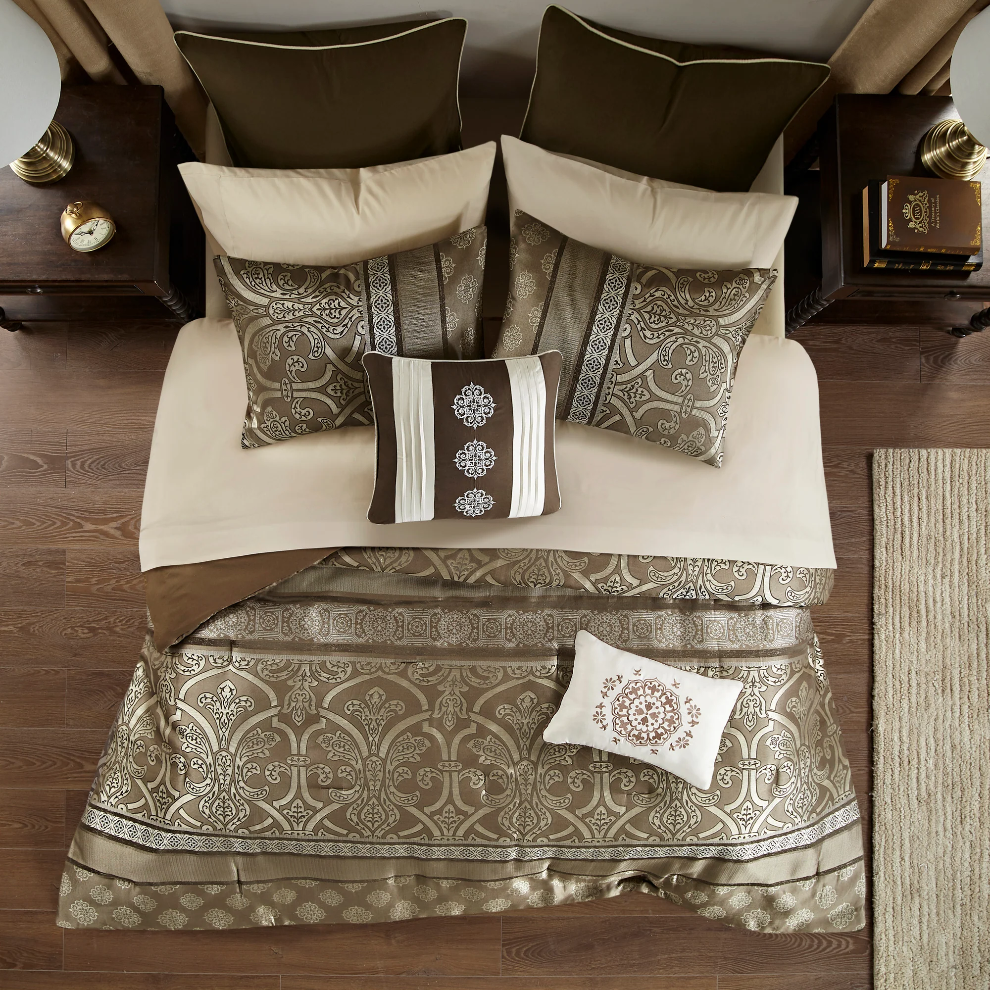 Zara 16-Piece Jacquard Comforter Set with 2 Bed Sheet Sets - Image 18