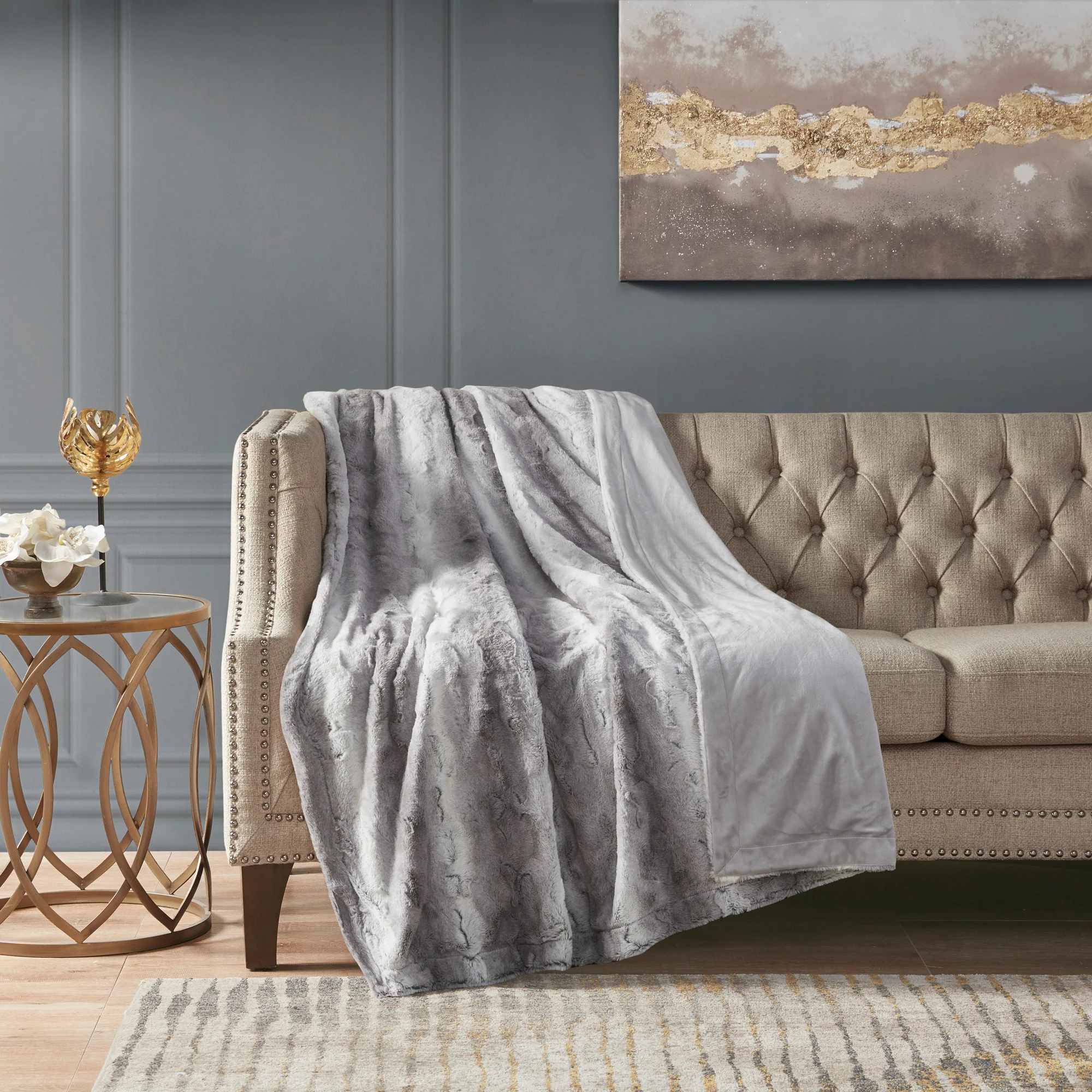 Zuri Faux Fur Blanket - Image 11